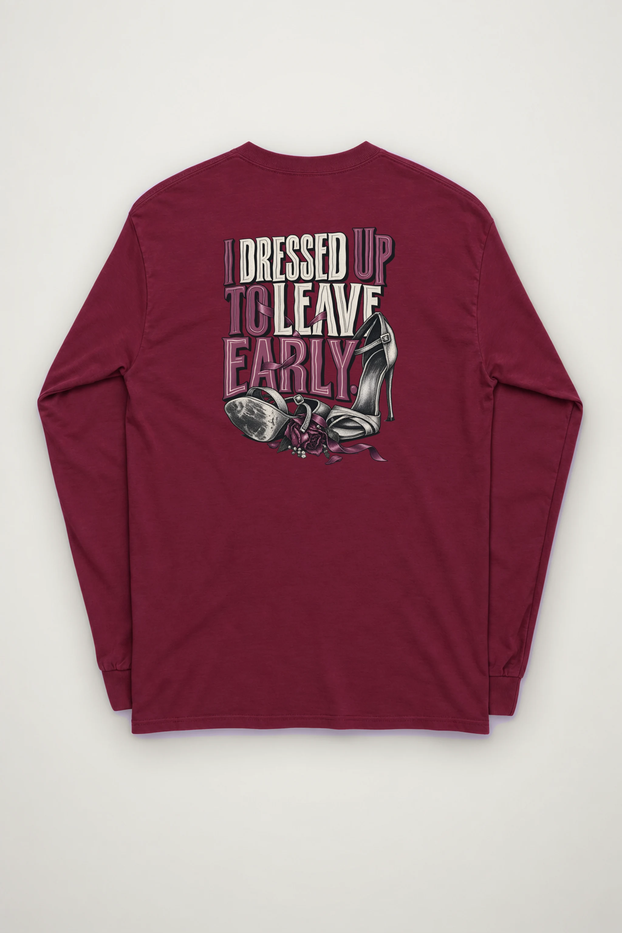 "Ribbon And Stiletto Sandals" Unisex Longsleeve T-shirt