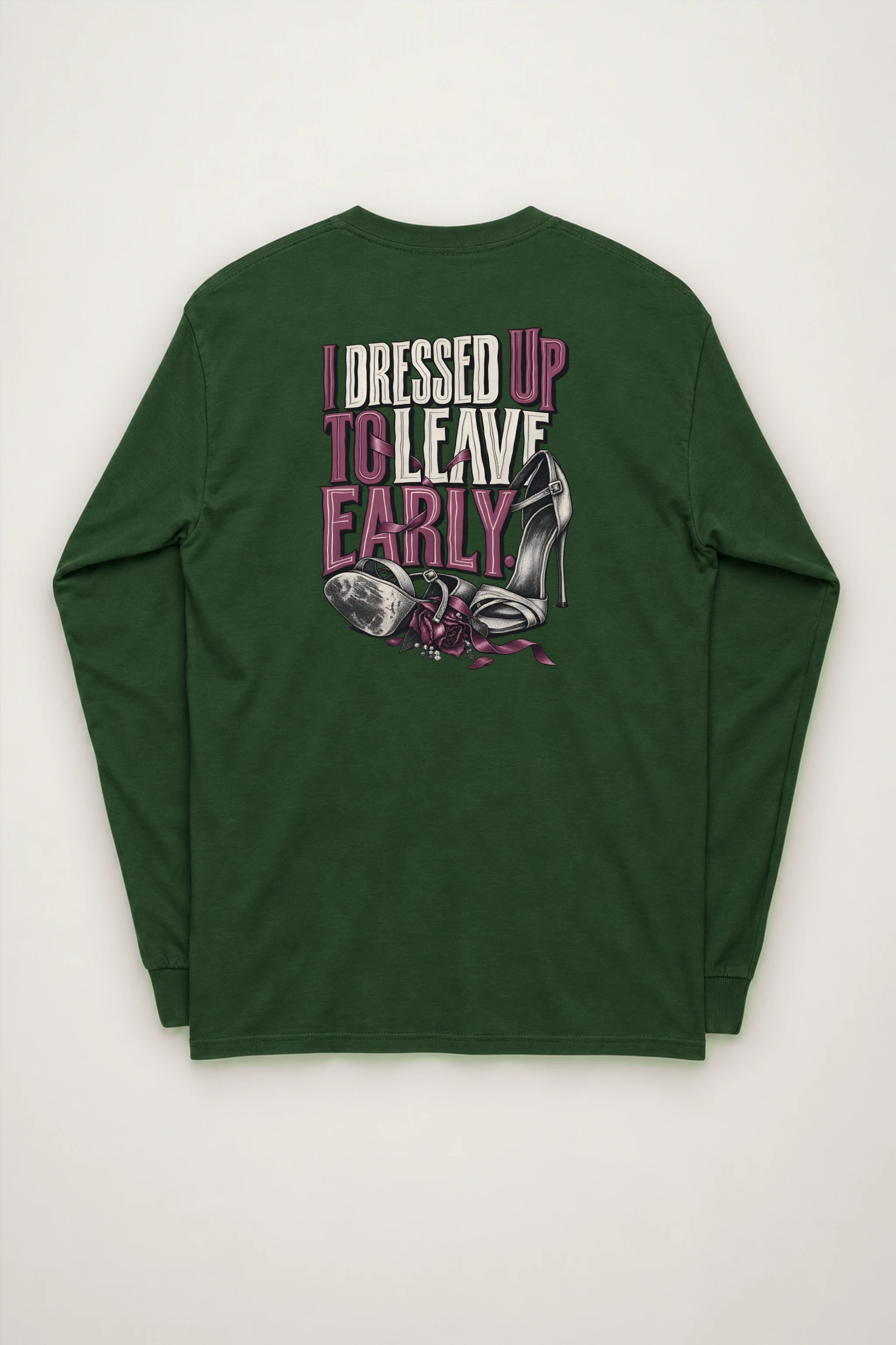 "Ribbon And Stiletto Sandals" Unisex Longsleeve T-shirt