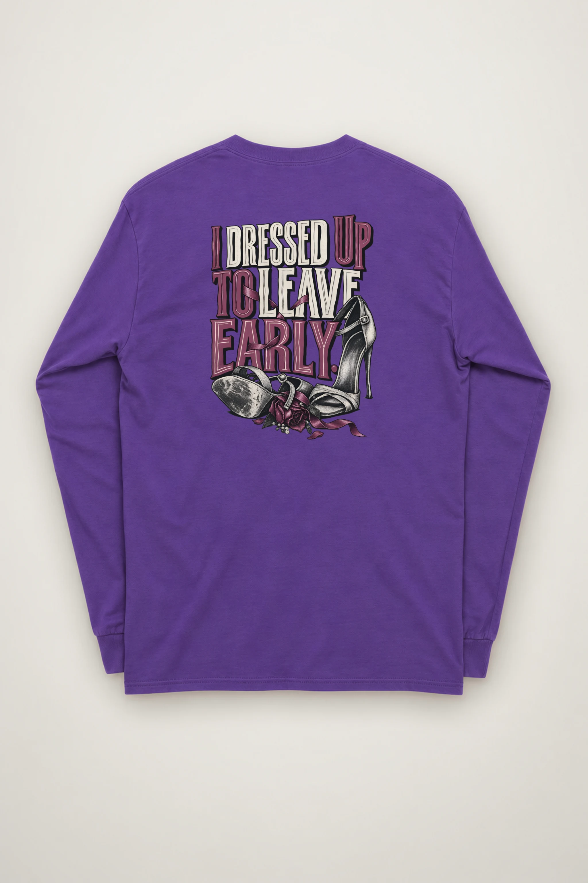 "Ribbon And Stiletto Sandals" Unisex Longsleeve T-shirt