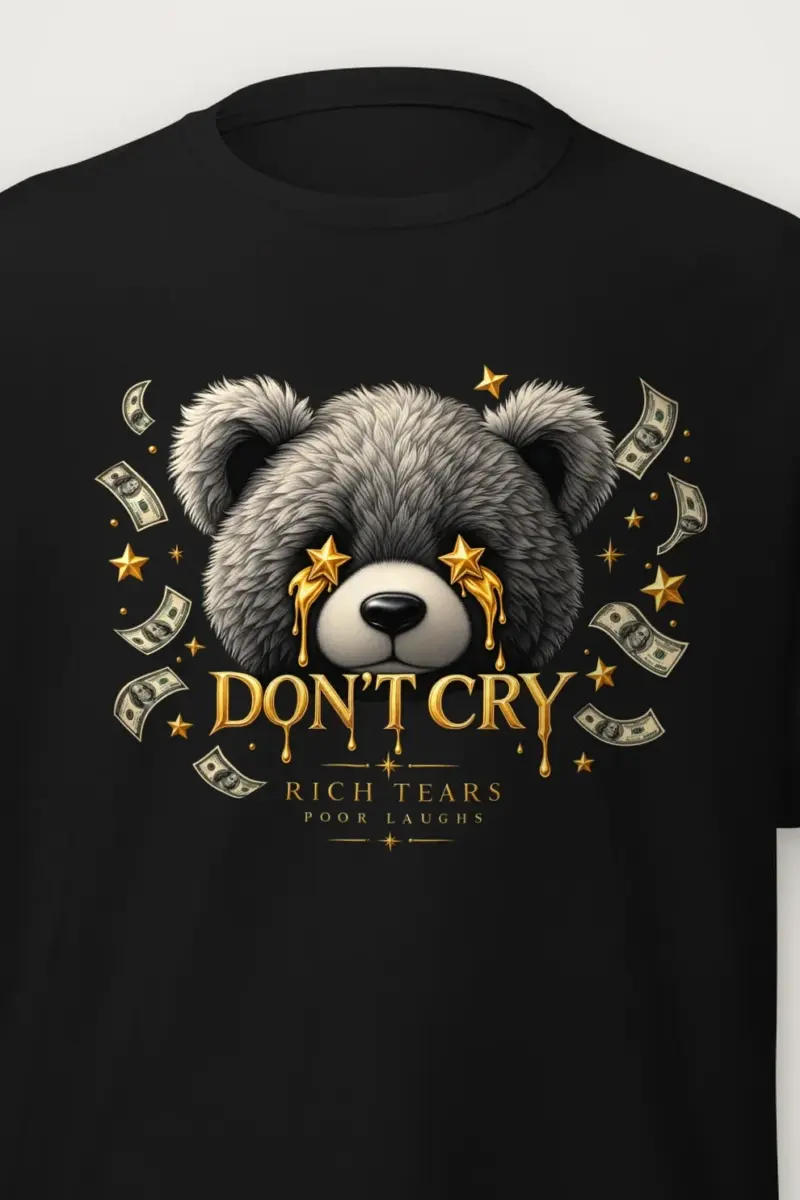 "Rich Tears Poor Laughs" Heavyweight Unisex Crewneck T-shirt