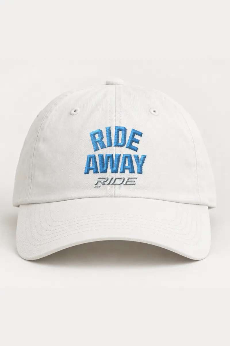 "RIDE AWAY RIDE" Classic Dad Hat · Embroidered