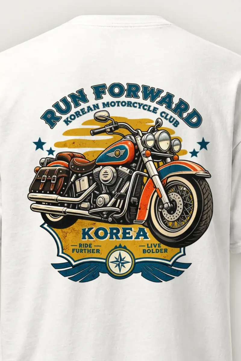 "Ride Further Live Bolder" Heavyweight Unisex Crewneck T-shirt