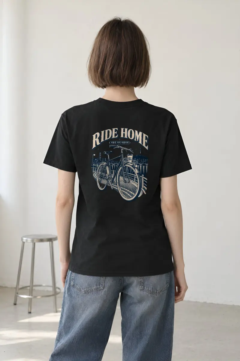 "Ride Home Seoul" Heavyweight Unisex Crewneck T-shirt