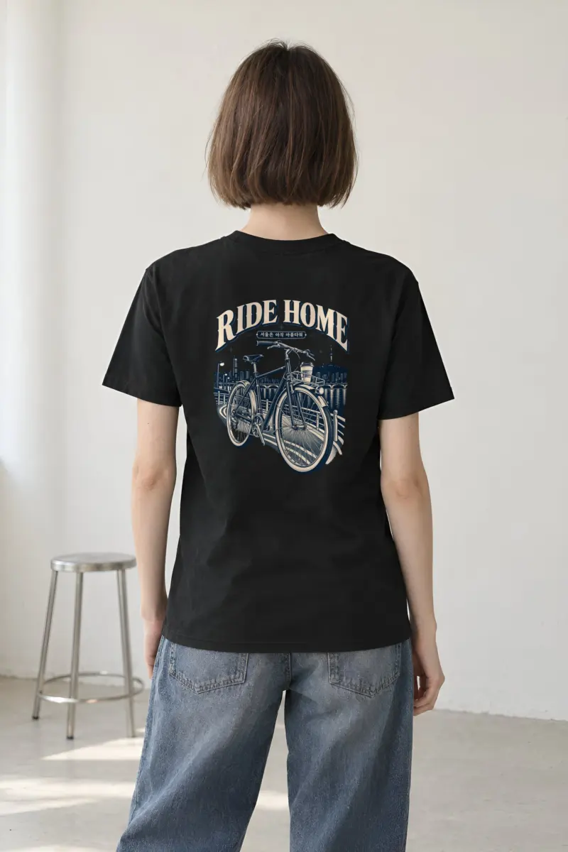 "Ride Home Seoul" Heavyweight Unisex Crewneck T-shirt
