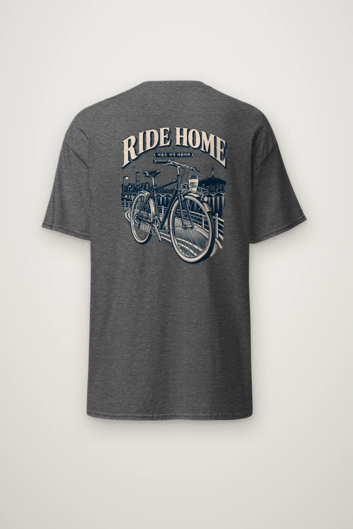 "Ride Home Seoul" Heavyweight Unisex Crewneck T-shirt