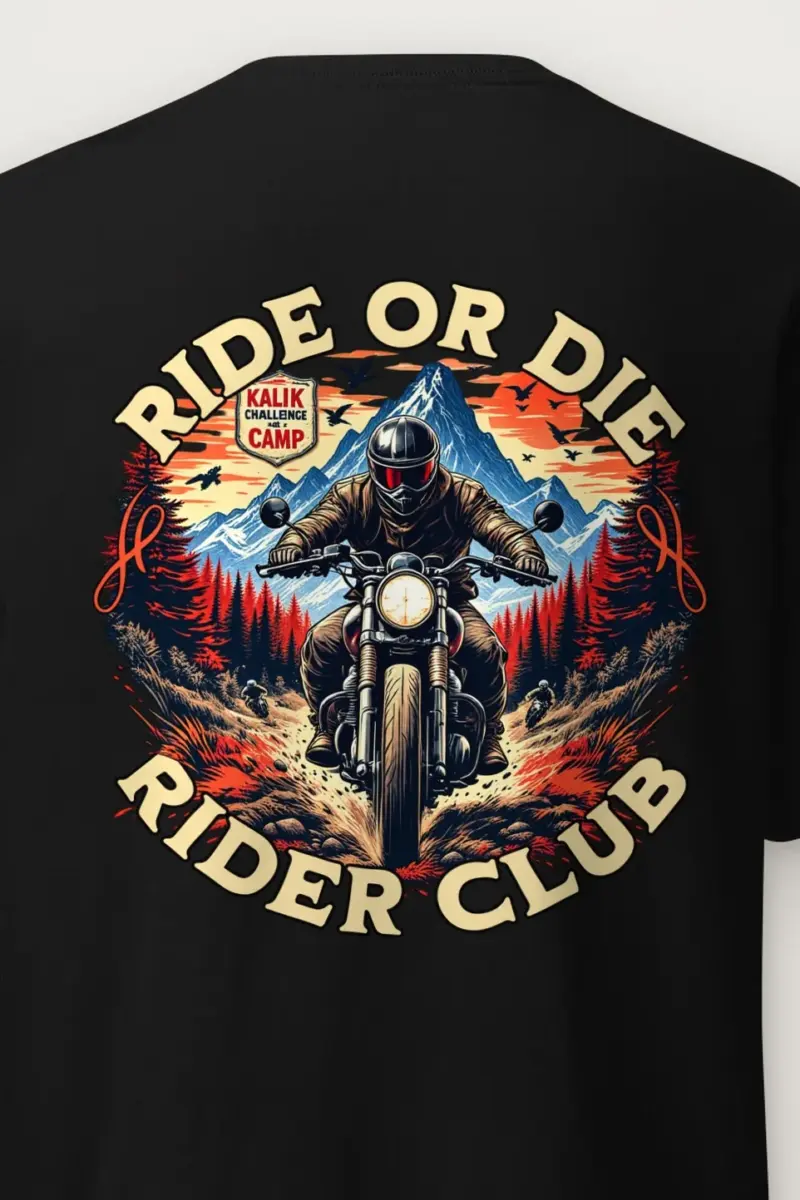 "Ride Or Die" Heavyweight Unisex Crewneck T-shirt