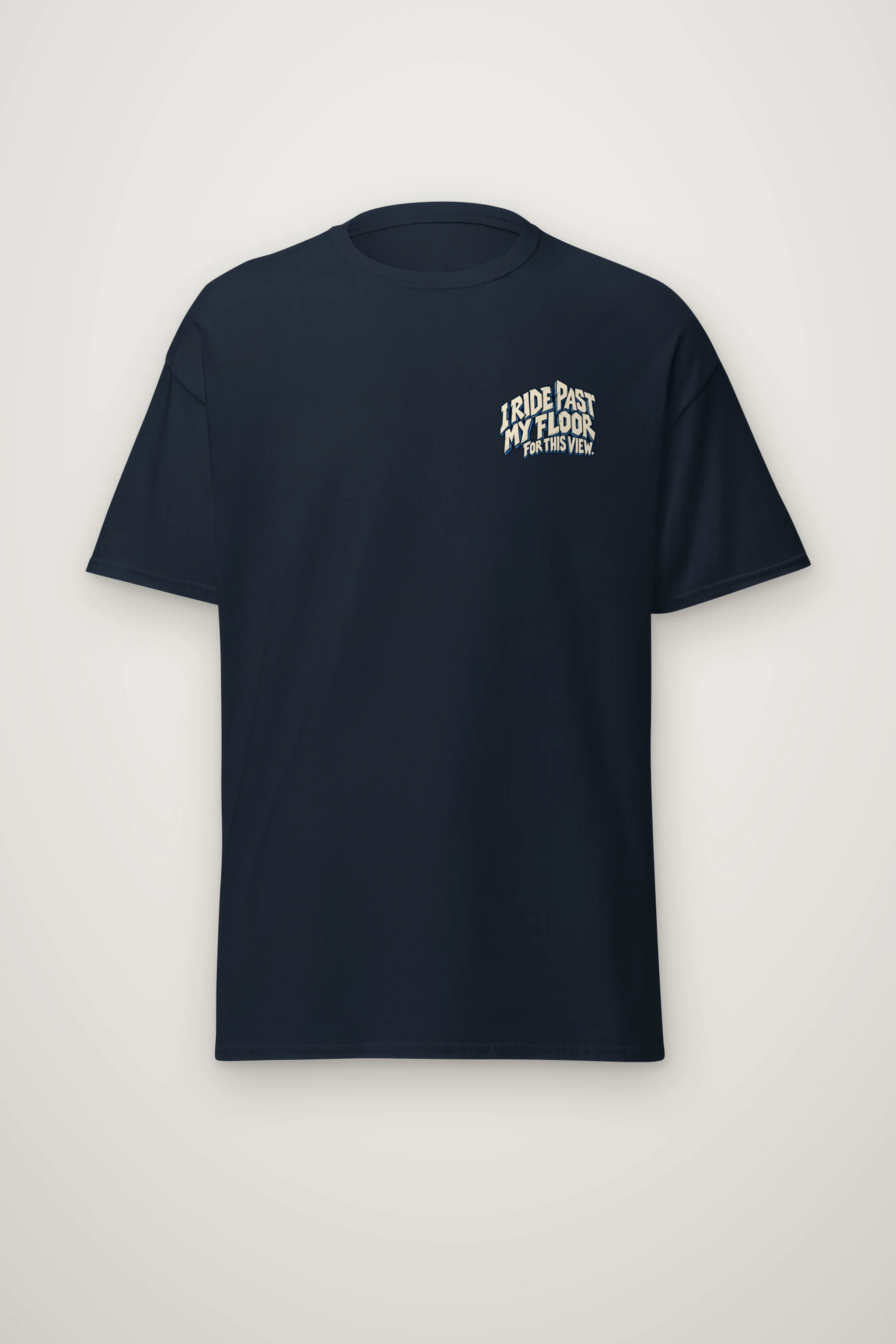 "Ride Past My Floor" Heavyweight Unisex Crewneck T-shirt