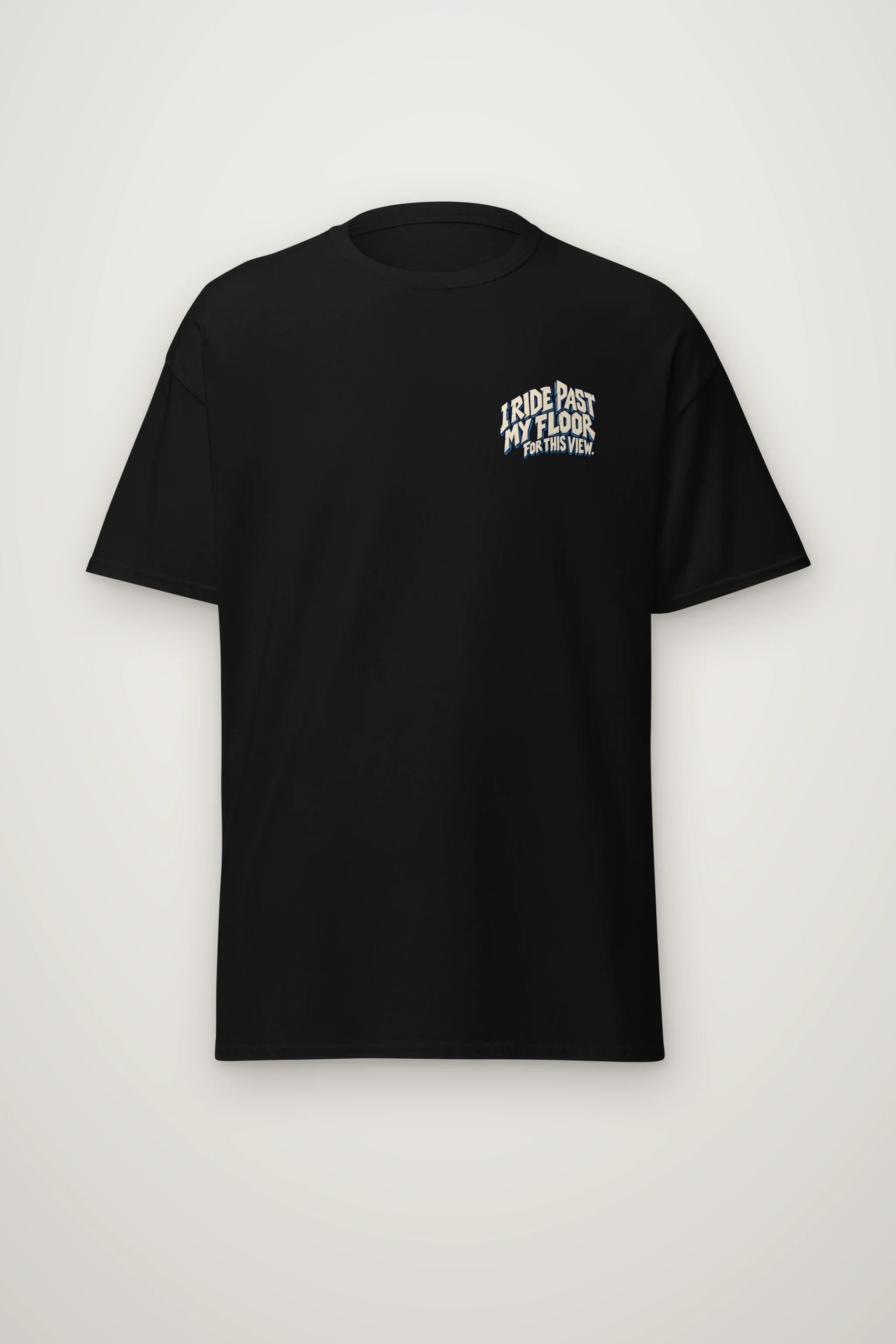 "Ride Past My Floor" Heavyweight Unisex Crewneck T-shirt