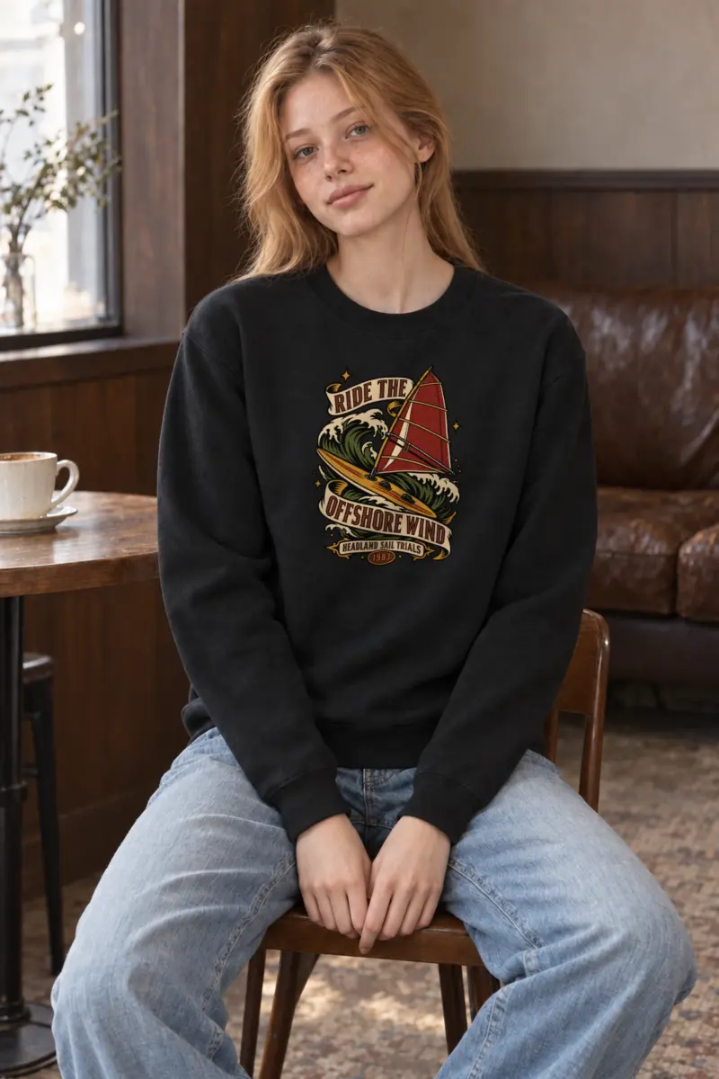 "Ride the Offshore Wind" Heavy Blend Unisex Crewneck Sweatshirt