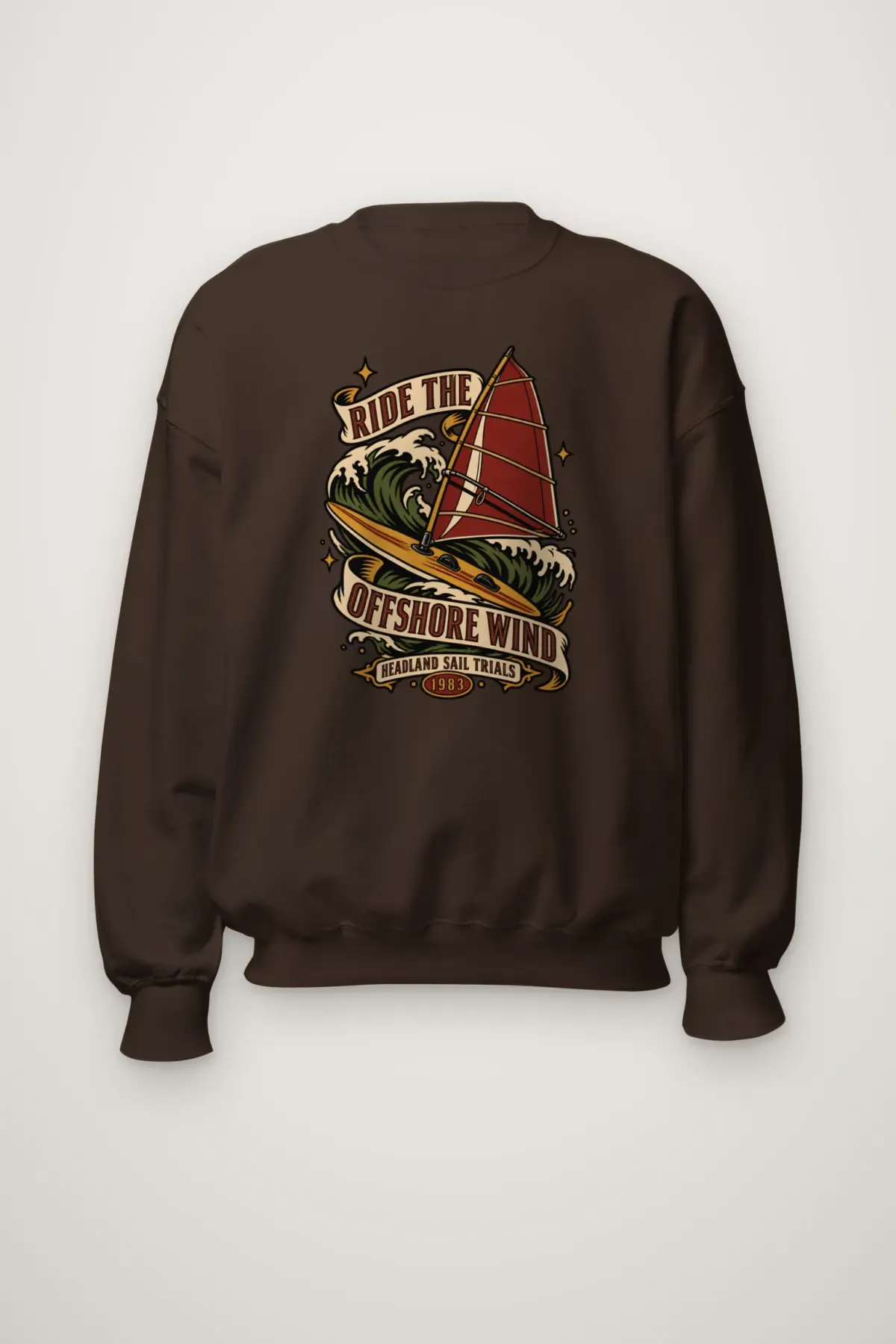 "Ride the Offshore Wind" Heavy Blend Unisex Crewneck Sweatshirt