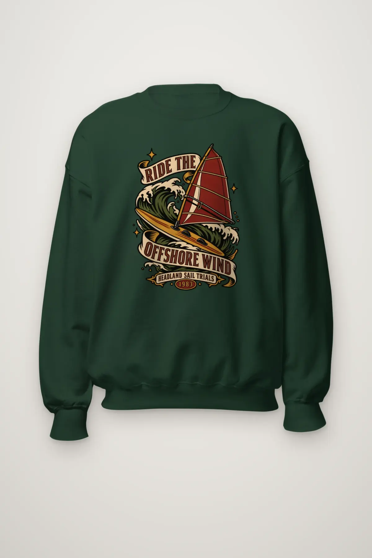 "Ride the Offshore Wind" Heavy Blend Unisex Crewneck Sweatshirt