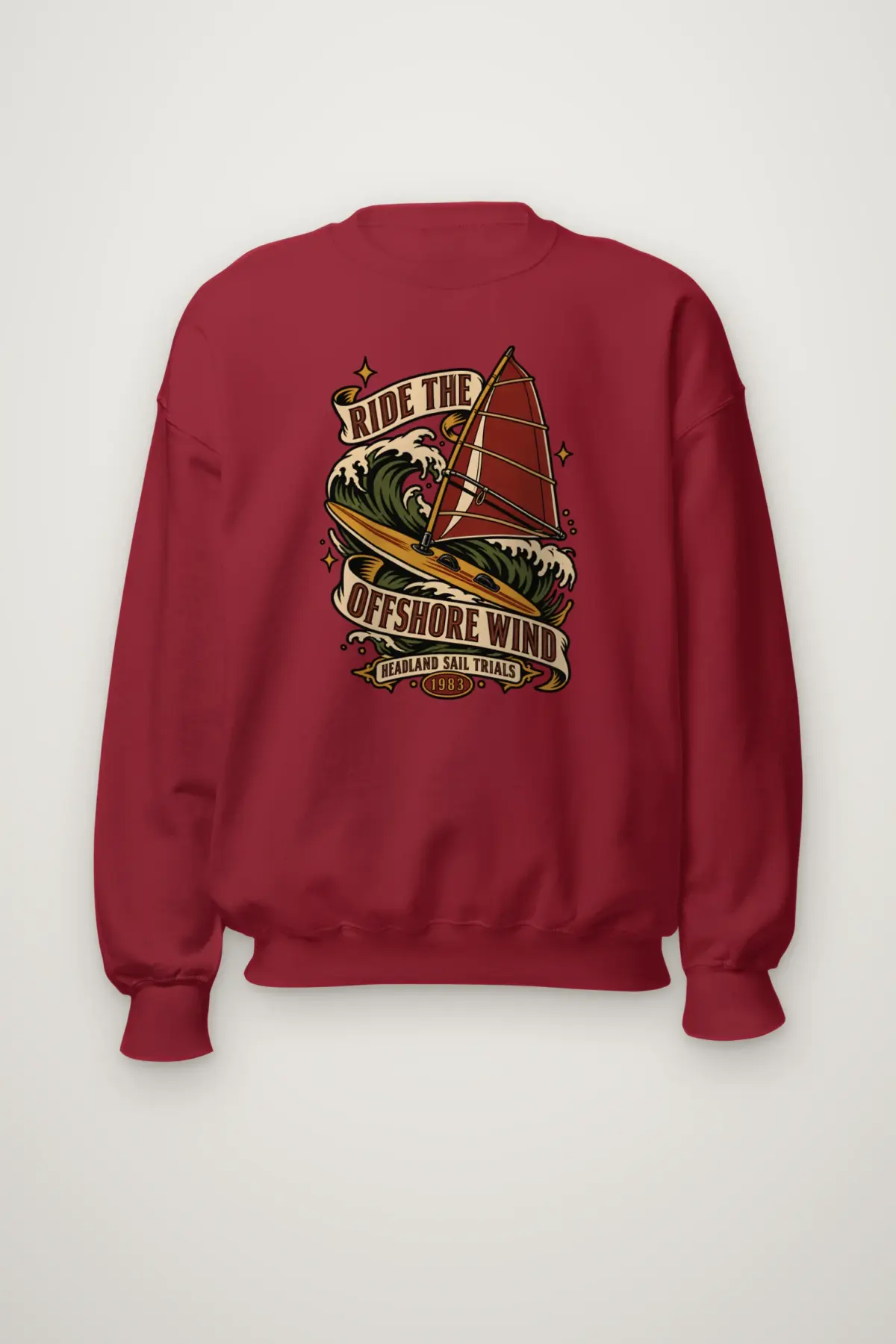 "Ride the Offshore Wind" Heavy Blend Unisex Crewneck Sweatshirt