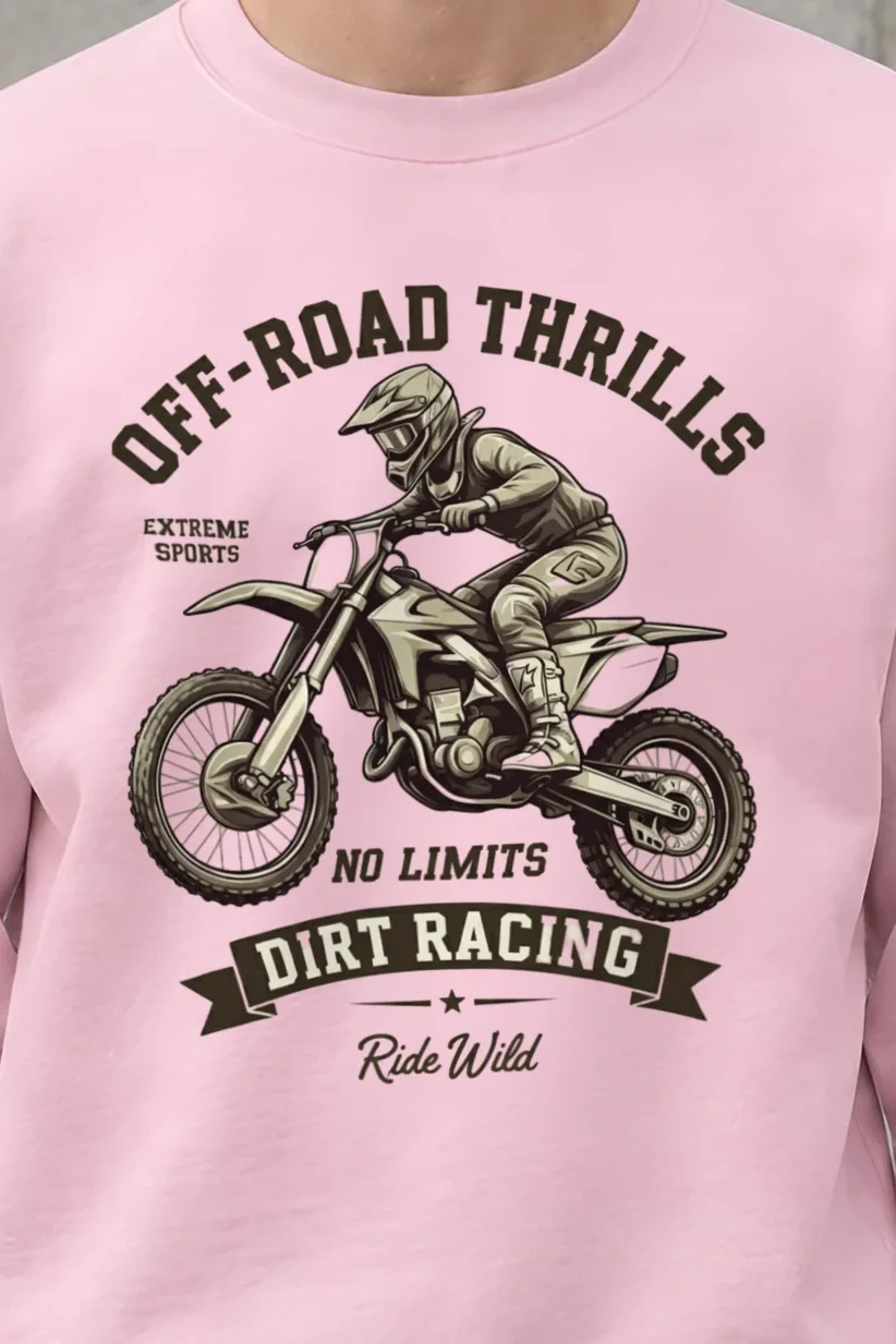 "Ride Wild" 1 Crewneck Sweatshirt - the graphic up close