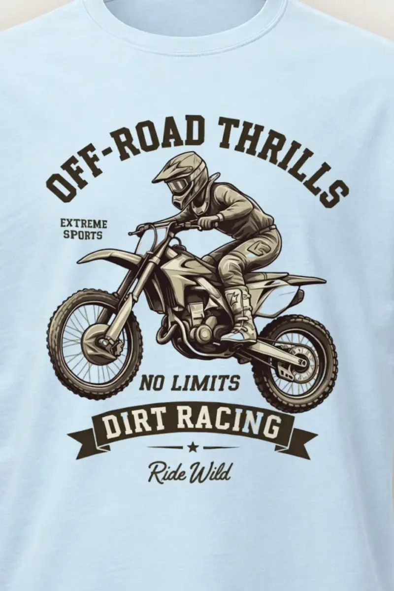 "Ride Wild" Heavyweight Unisex Crewneck T-shirt