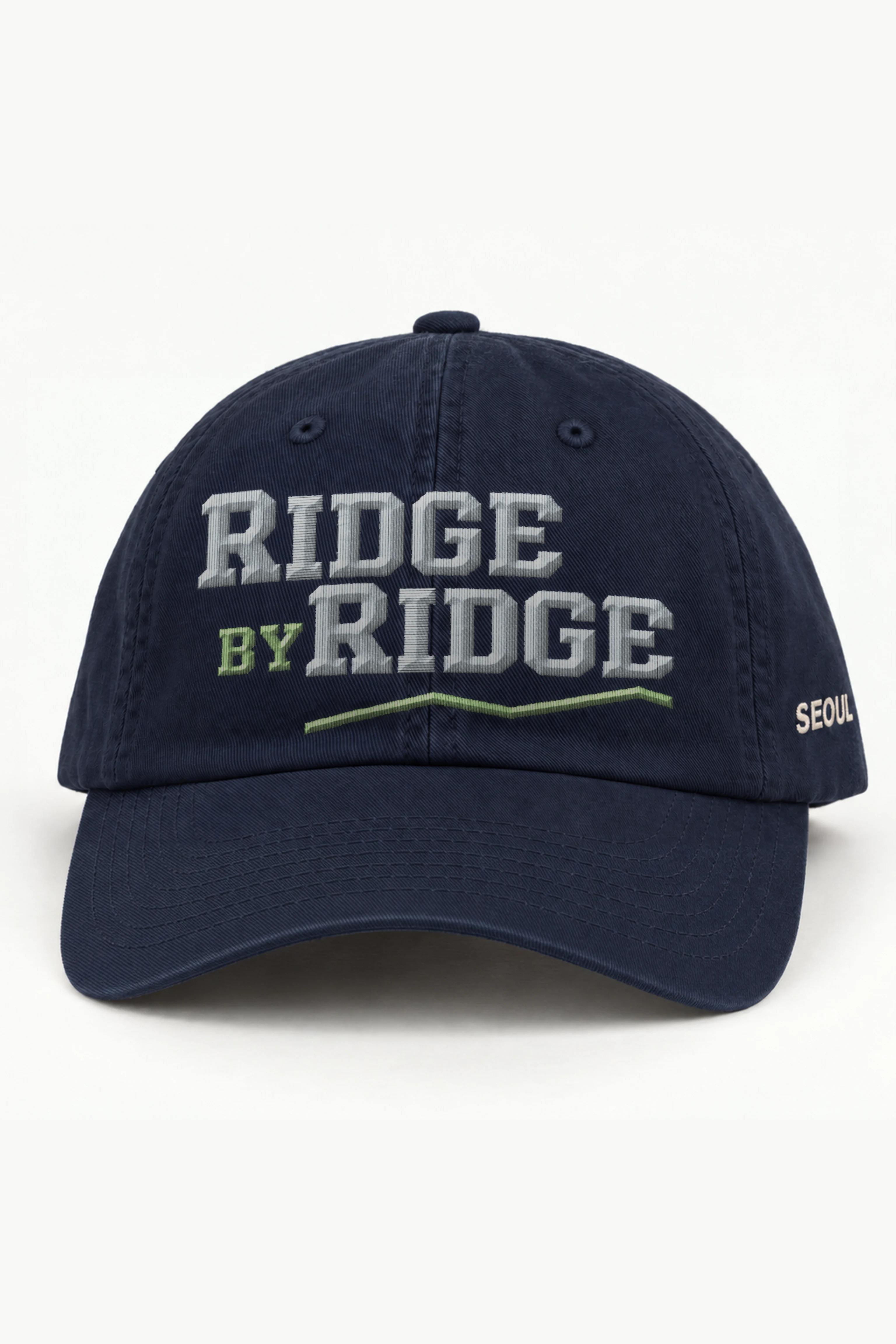 "Ridge by Ridge" Classic Dad Hat · Embroidered — navy/cap-front