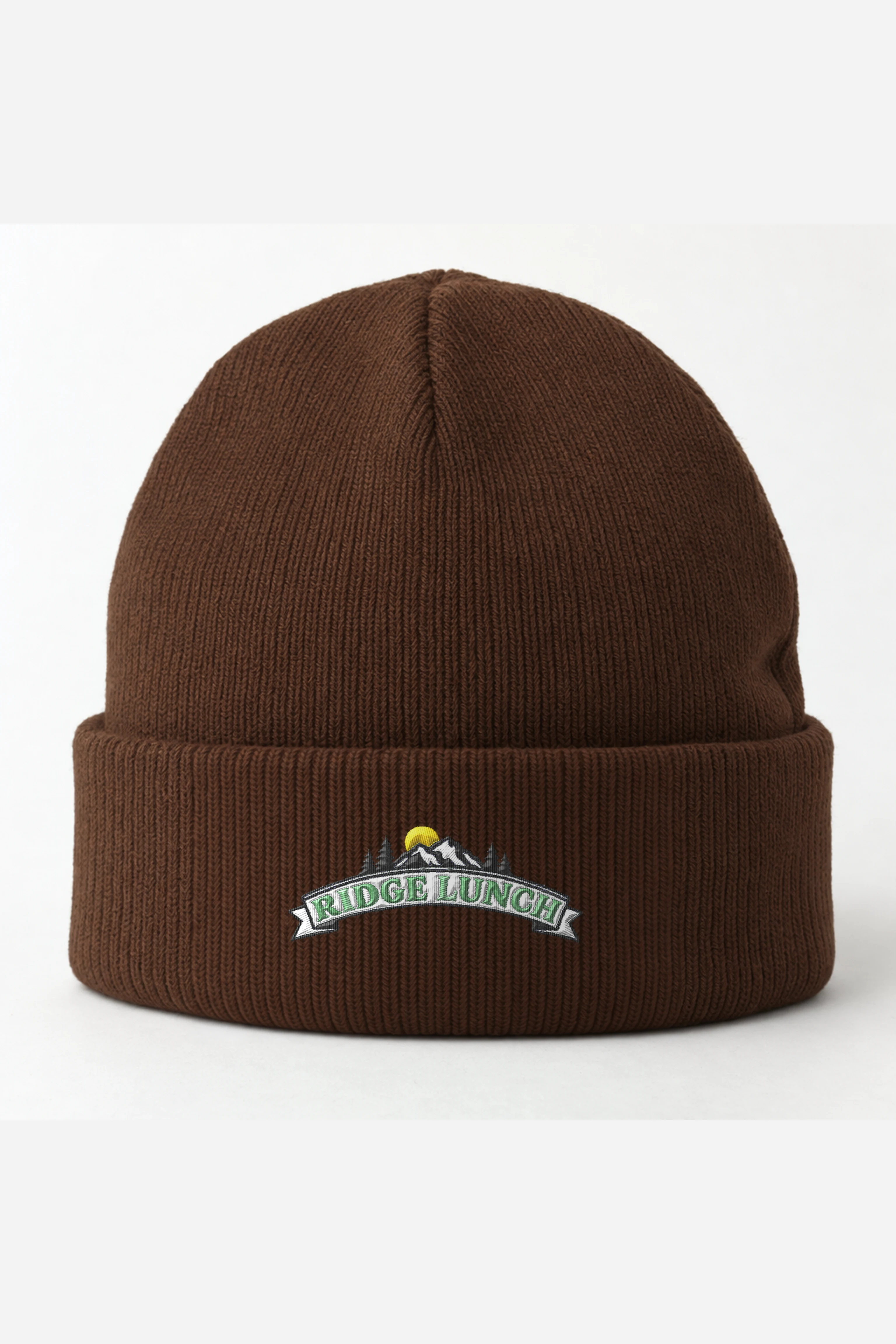 "Ridge Lunch" Cuffed Beanie · Embroidered
