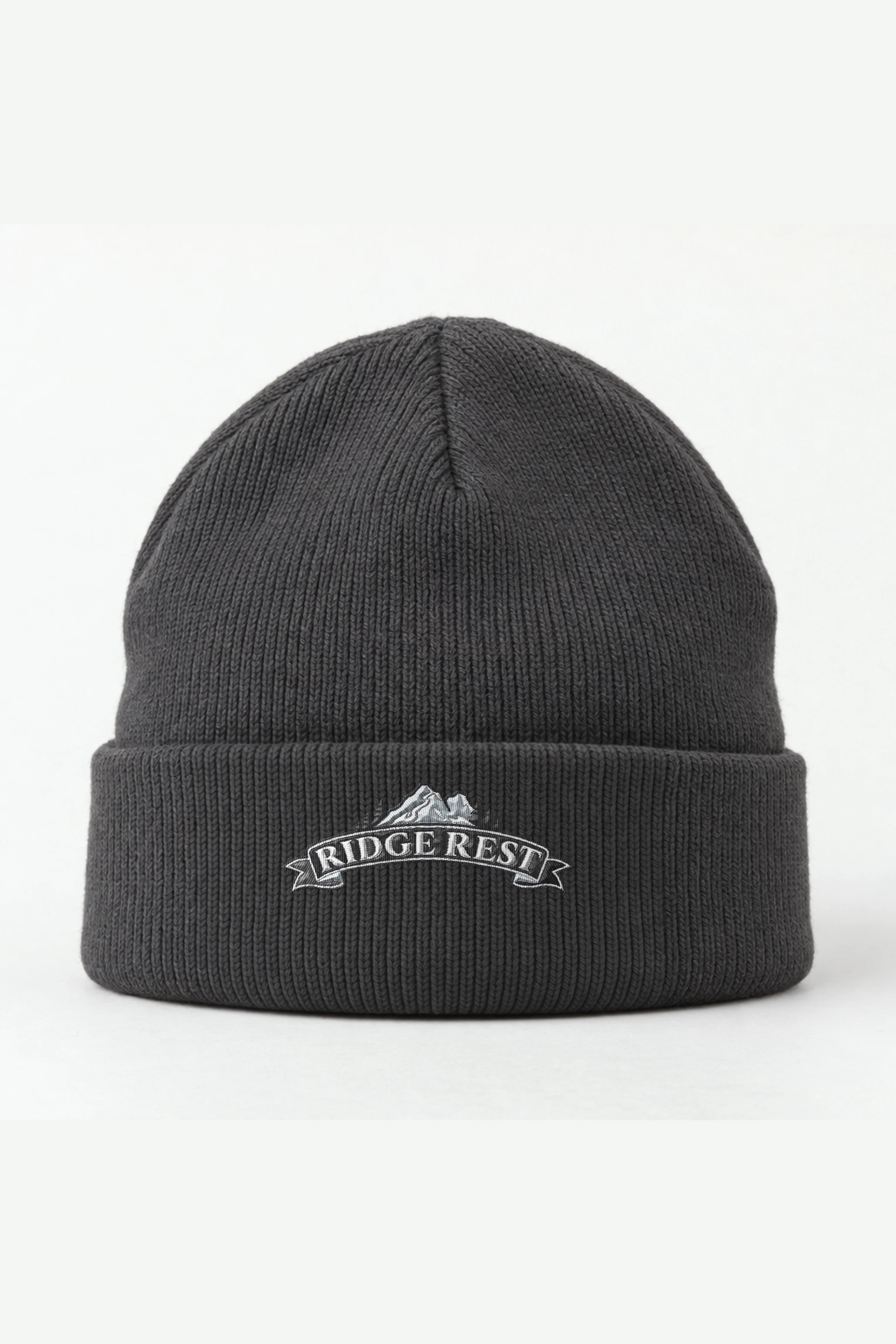 "Ridge Rest" Cuffed Beanie · Embroidered