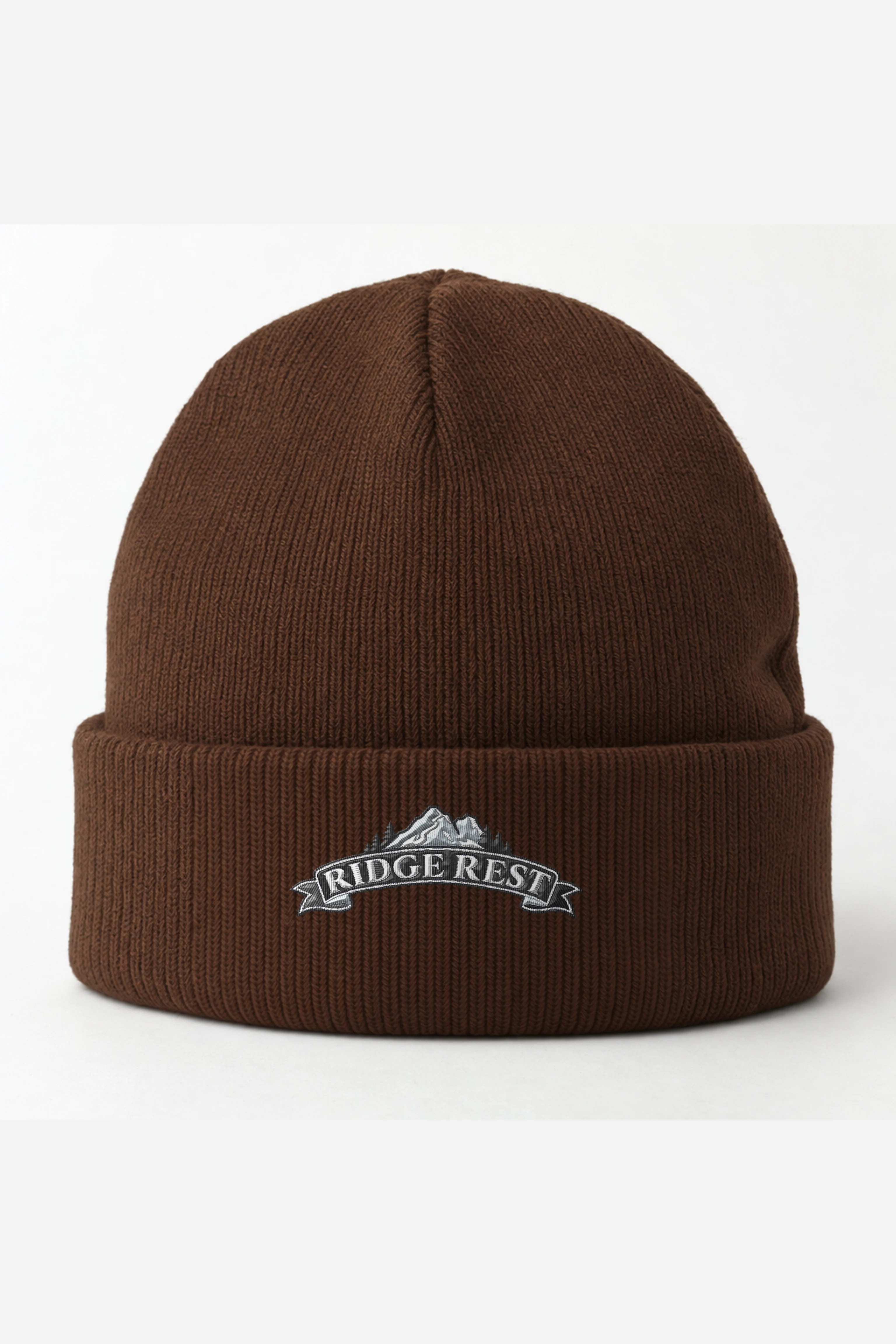 "Ridge Rest" Cuffed Beanie · Embroidered