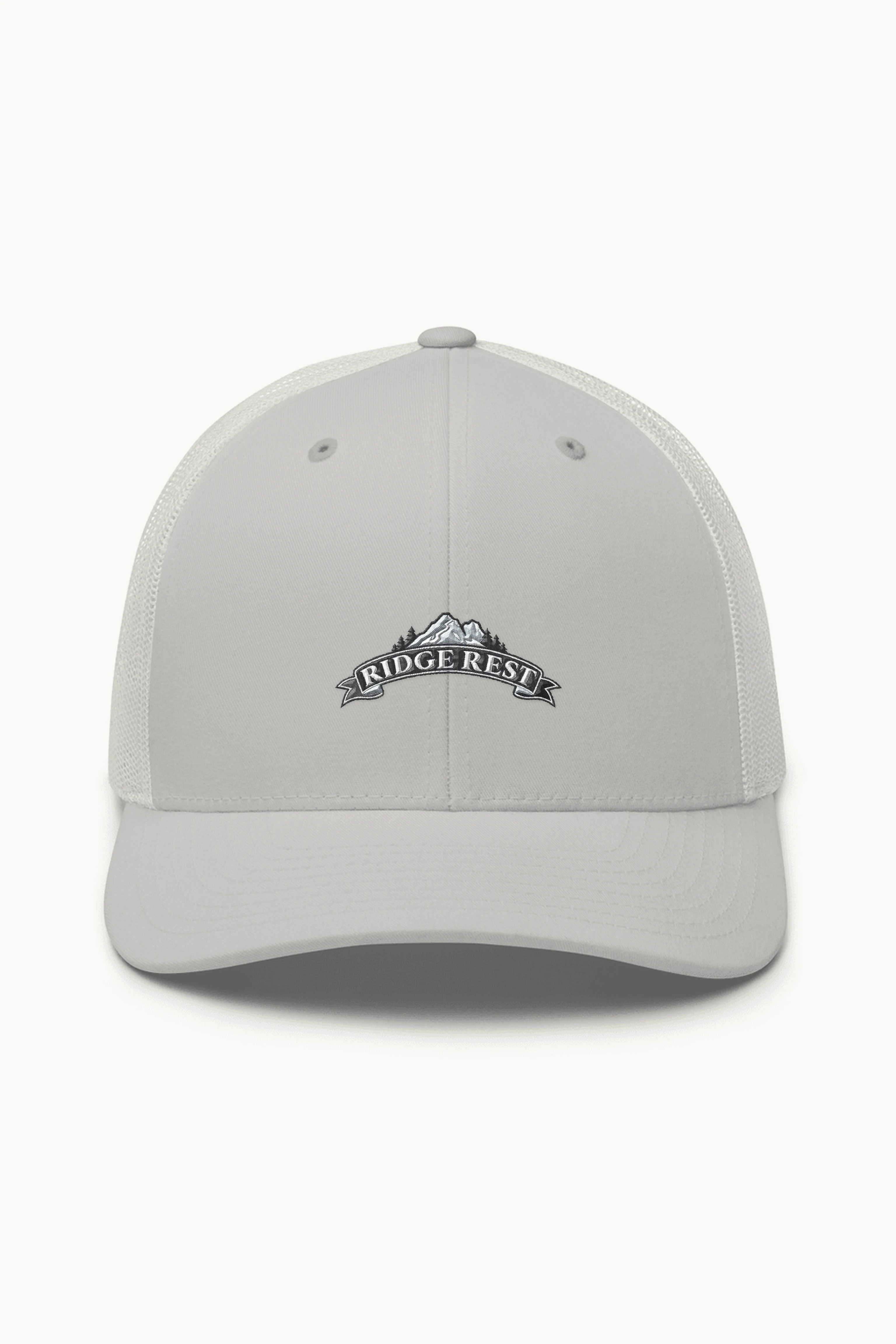 "Ridge Rest" Retro Trucker Cap · Embroidered