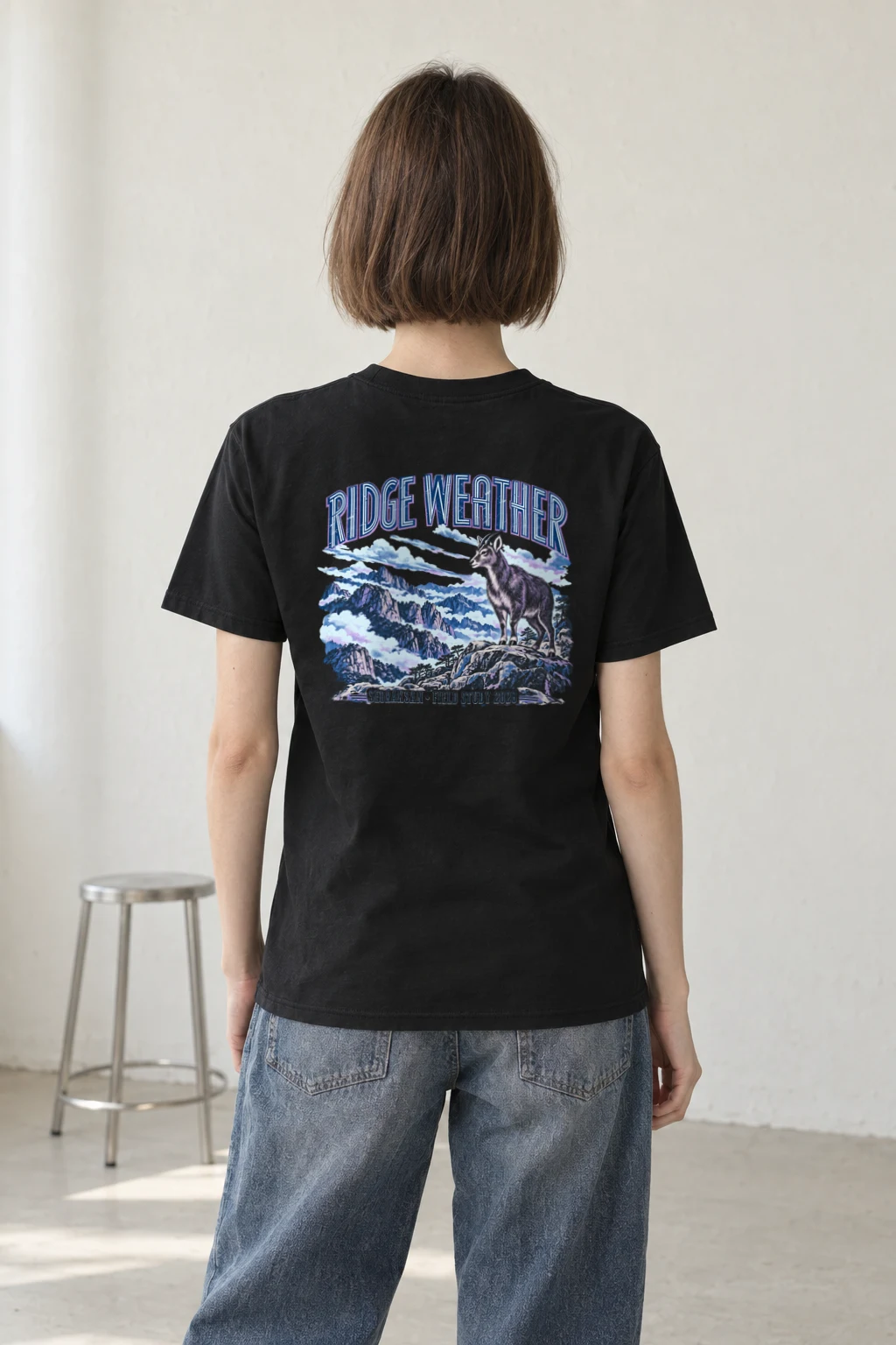 "Ridge Weather Seoraksan Field Study 2026" Heavyweight Unisex Crewneck T-shirt