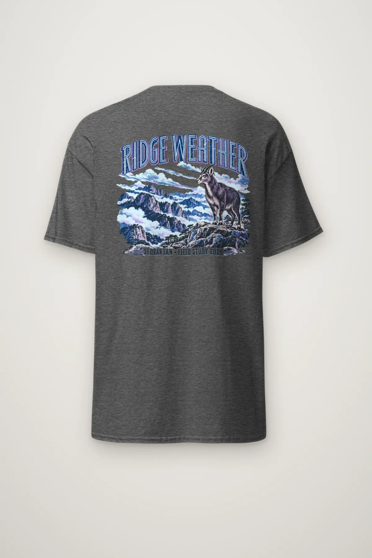 "Ridge Weather Seoraksan Field Study 2026" Heavyweight Unisex Crewneck T-shirt