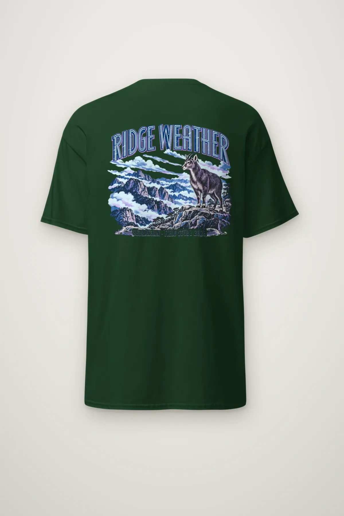 "Ridge Weather Seoraksan Field Study 2026" Heavyweight Unisex Crewneck T-shirt