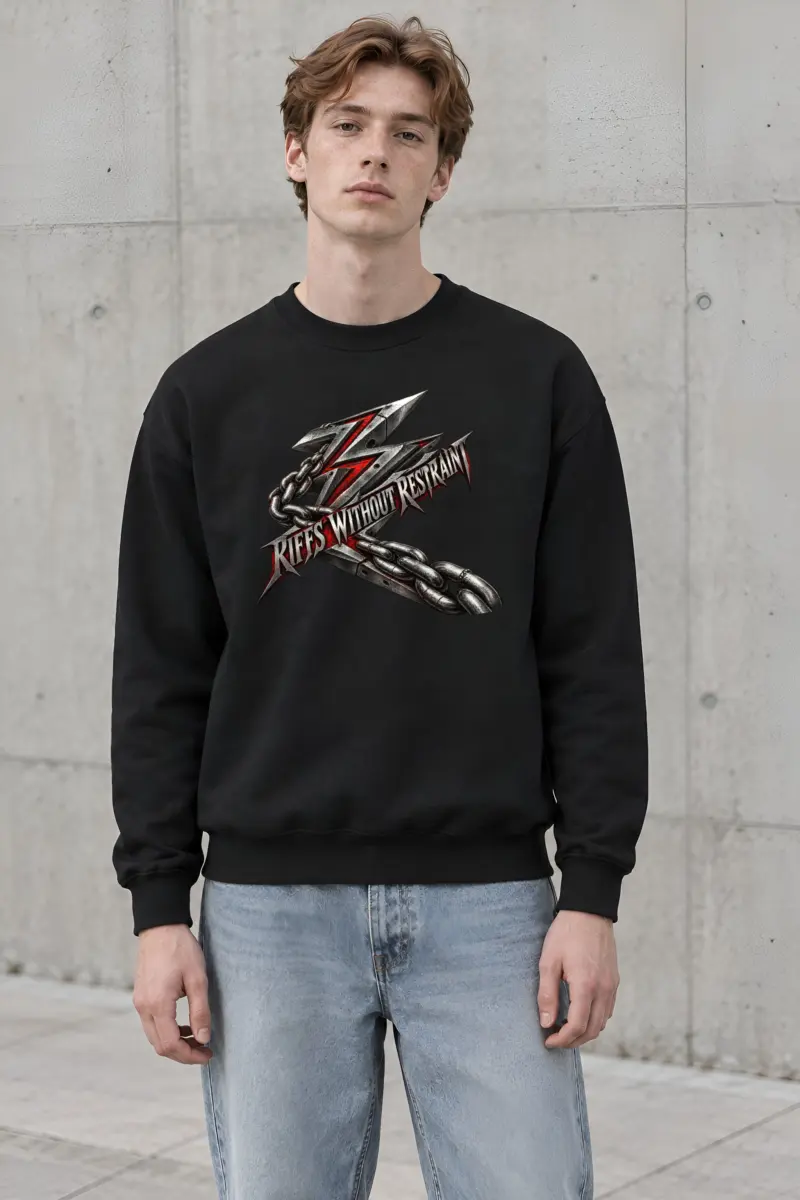 "Riffs Without Restraint" Heavy Blend Unisex Crewneck Sweatshirt