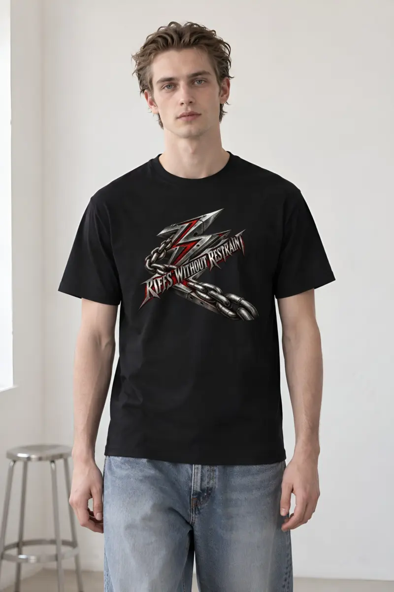 "Riffs Without Restraint" Heavyweight Unisex Crewneck T-shirt