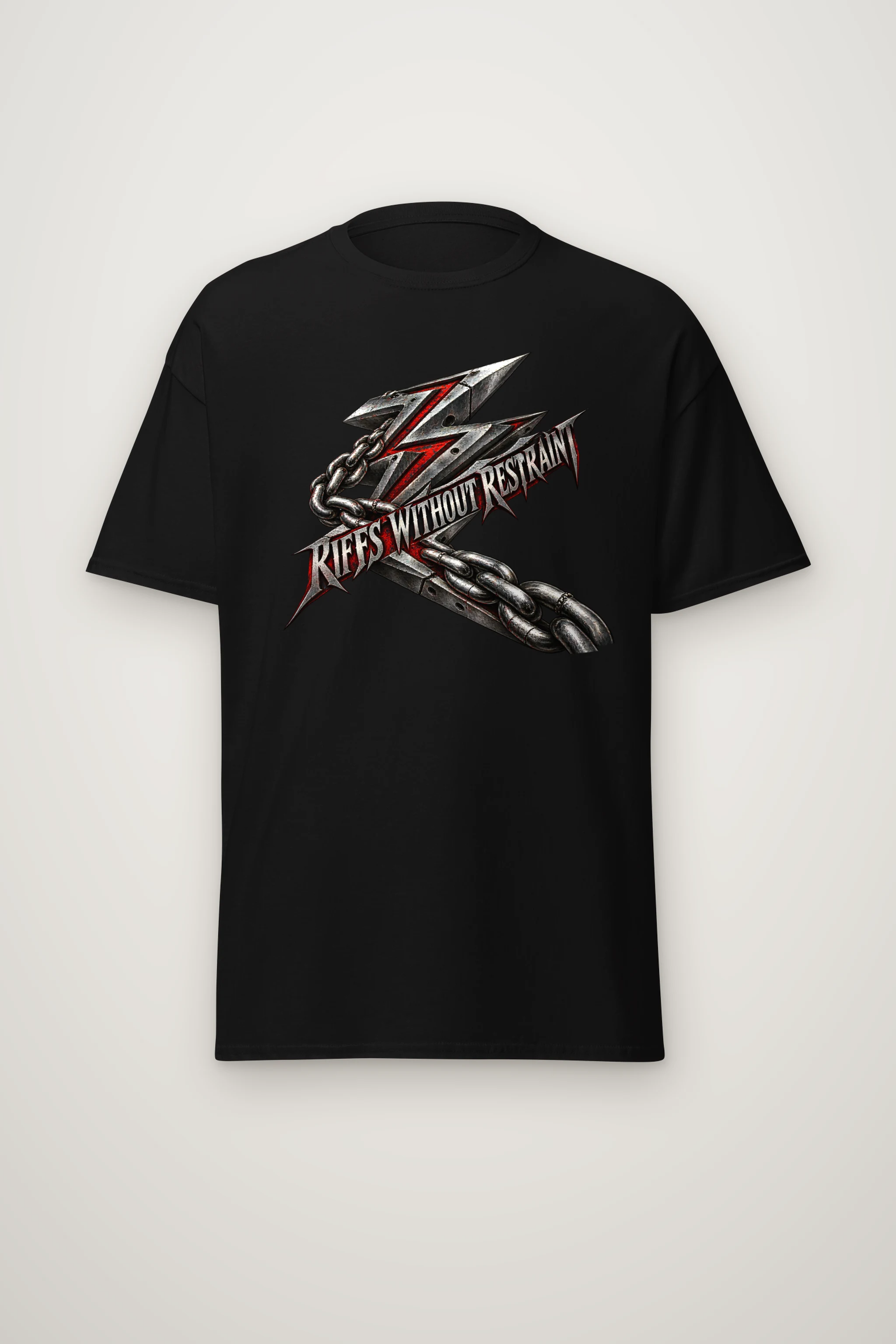 "Riffs Without Restraint" Heavyweight Unisex Crewneck T-shirt