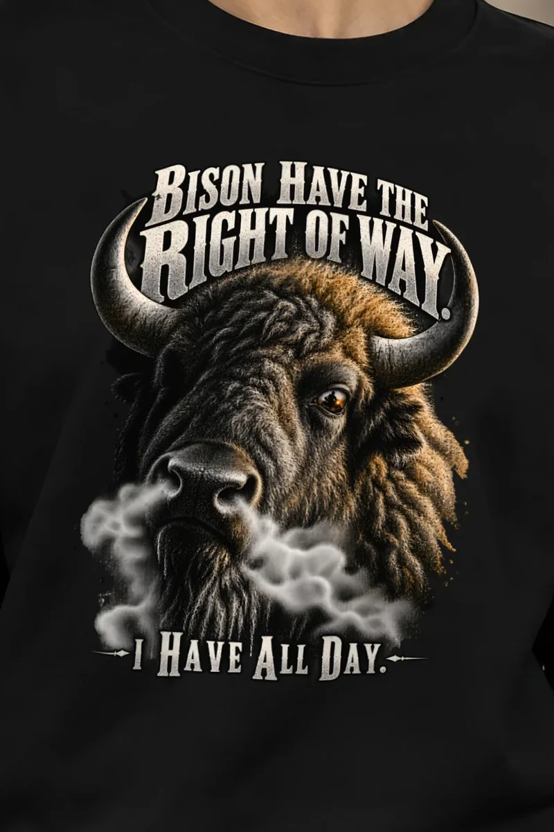 "Right Of Way" Heavy Blend Unisex Crewneck Sweatshirt - the graphic up close