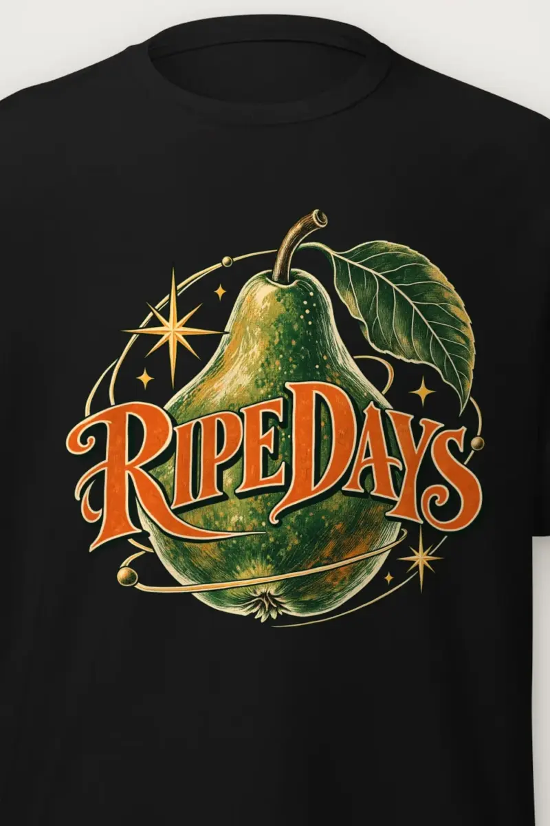 "Ripe Days" Heavyweight Unisex Crewneck T-shirt