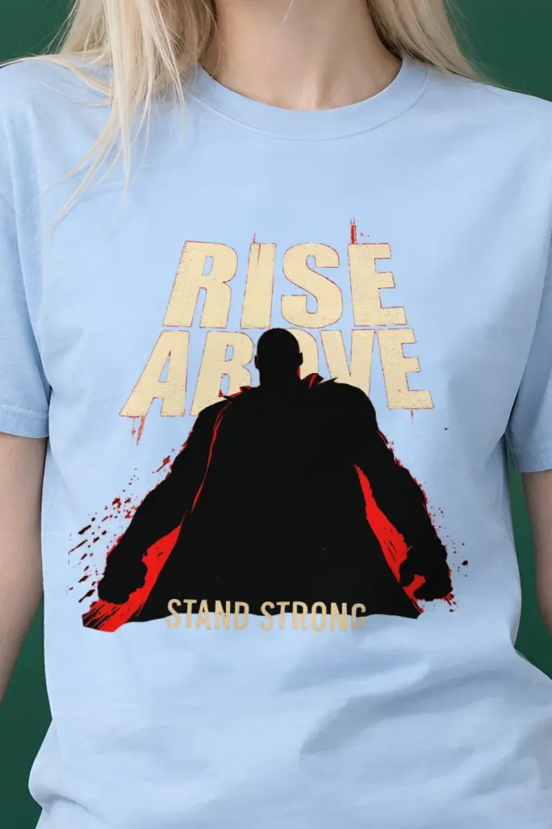 "Rise Above" Heavyweight Unisex Crewneck T-shirt