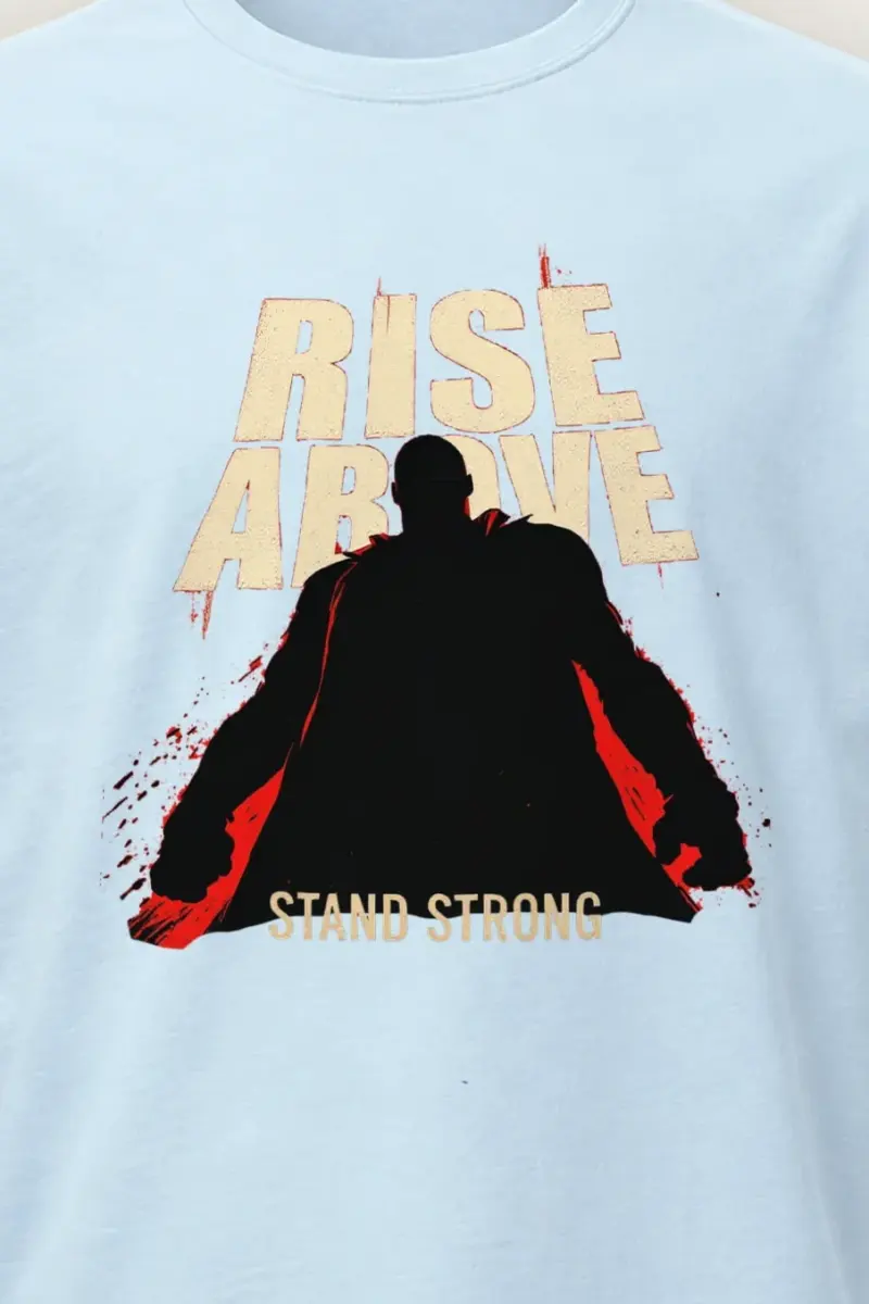 "Rise Above" Heavyweight Unisex Crewneck T-shirt
