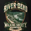 "River Bend Walking Society" Heavyweight Unisex Crewneck T-shirt