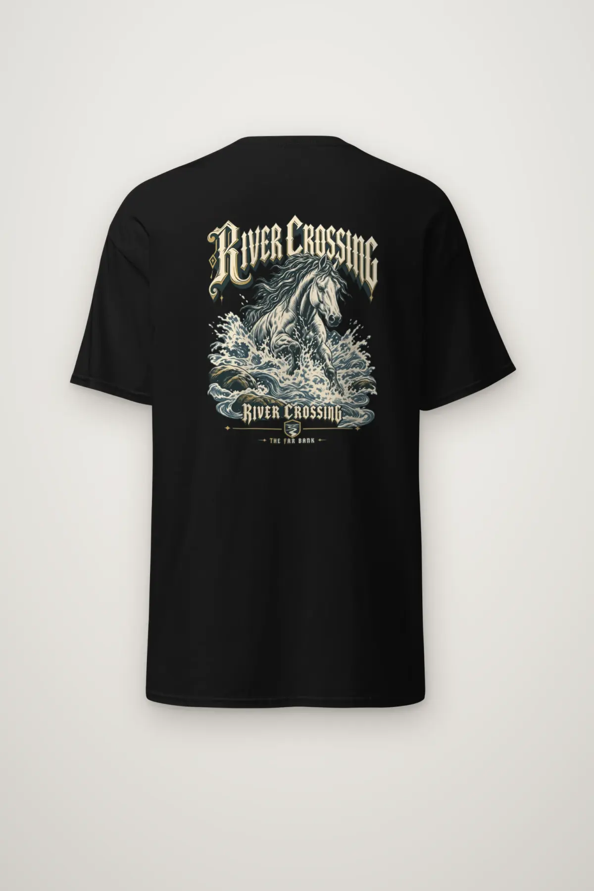 "River Crossing" Heavyweight Unisex Crewneck T-shirt
