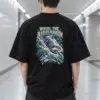 "River Watch Society Shield" Men's Oversized Heavyweight Crewneck T-Shirt