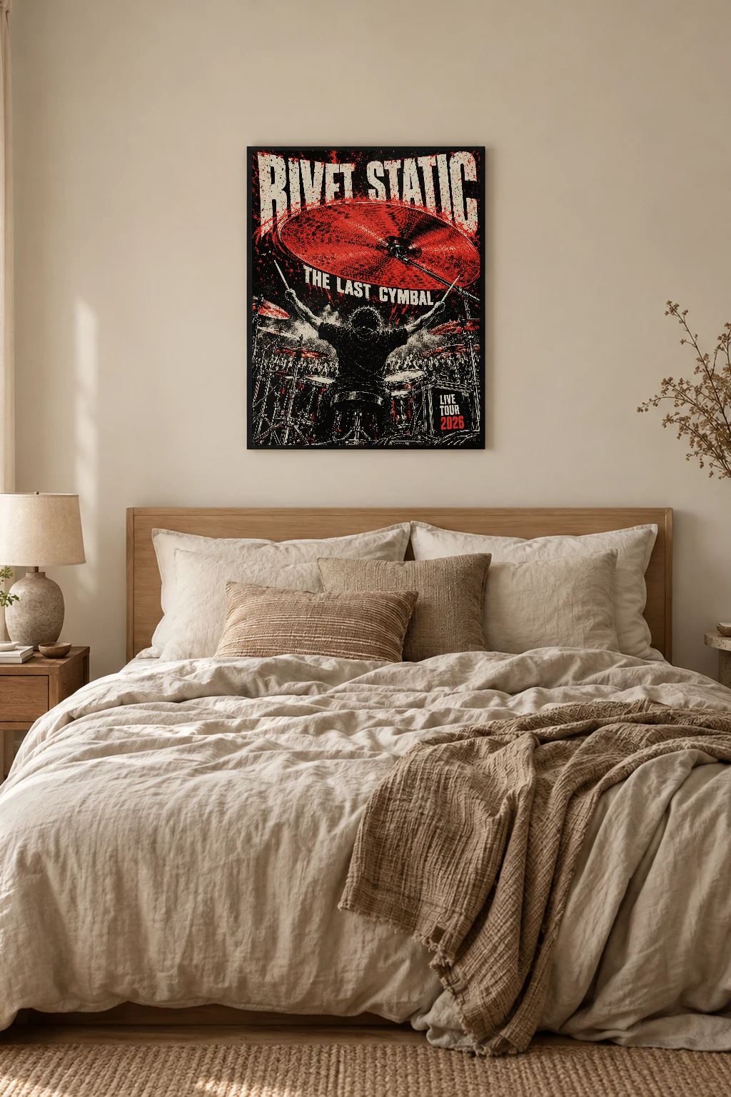 "Rivet Static The Last Cymbal" Premium Wooden Framed Poster