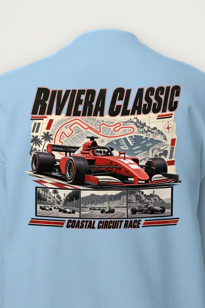 "Riviera Classic Circuit" Heavy Blend Unisex Crewneck Sweatshirt