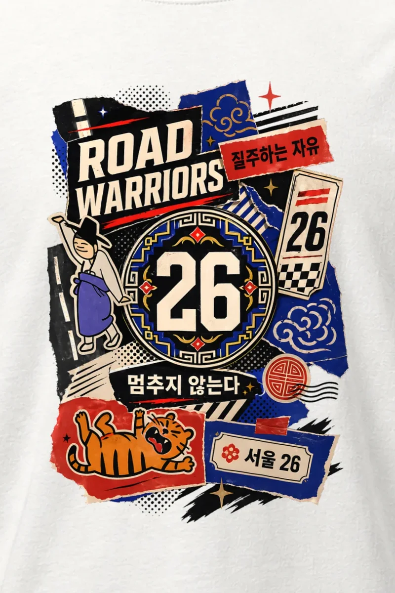 "Road Warriors 26" Heavyweight Unisex Crewneck T-shirt