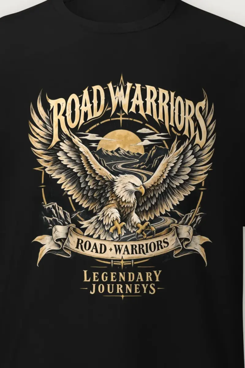 "Road Warriors" Heavyweight Unisex Crewneck T-shirt