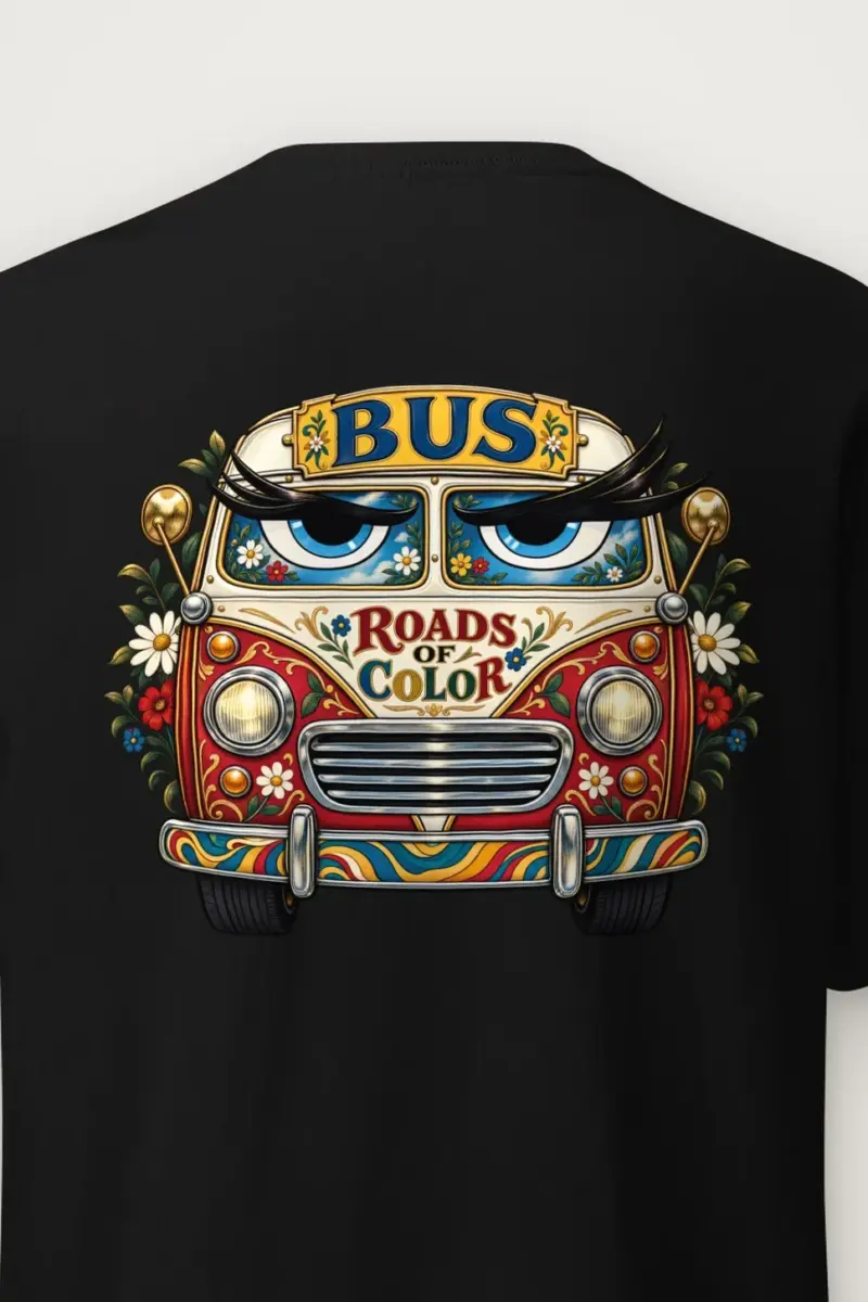 "Roads Of Color" Heavyweight Unisex Crewneck T-shirt