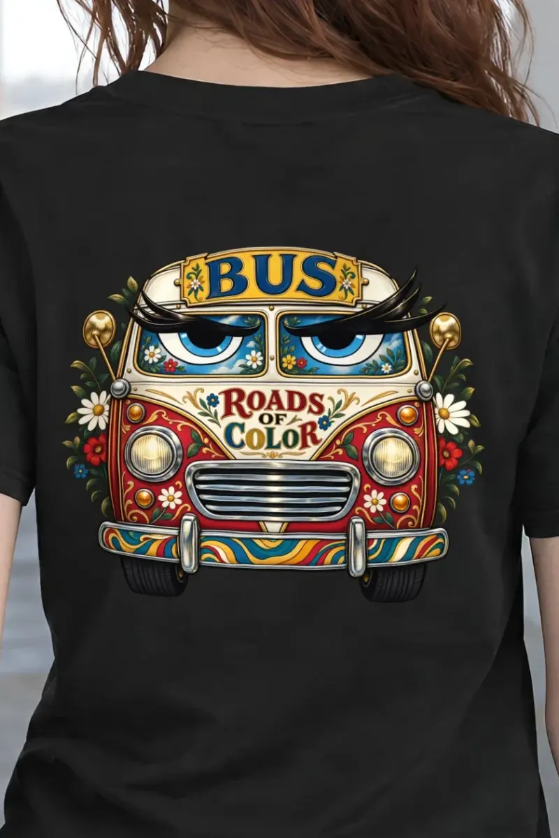 "Roads Of Color" Heavyweight Unisex Crewneck T-shirt