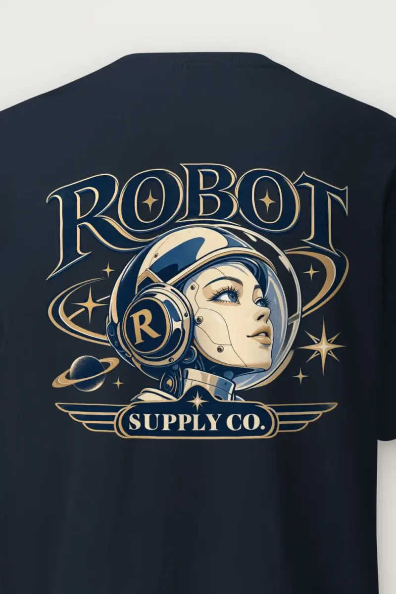 "Robot Supply Co." Heavyweight Unisex Crewneck T-shirt