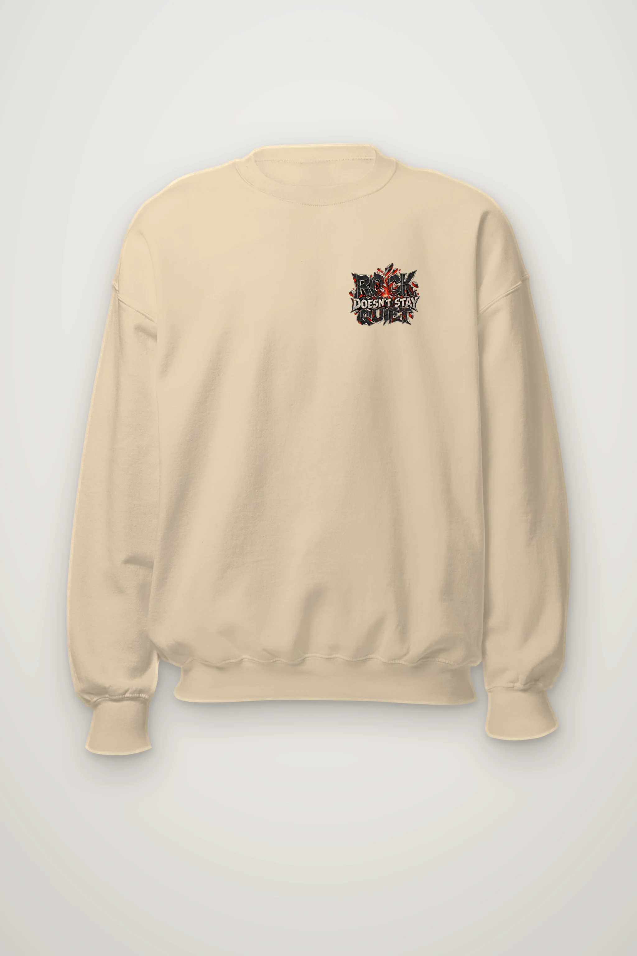 "Rock Doesn't Stay Quiet" Heavy Blend Unisex Crewneck Sweatshirt