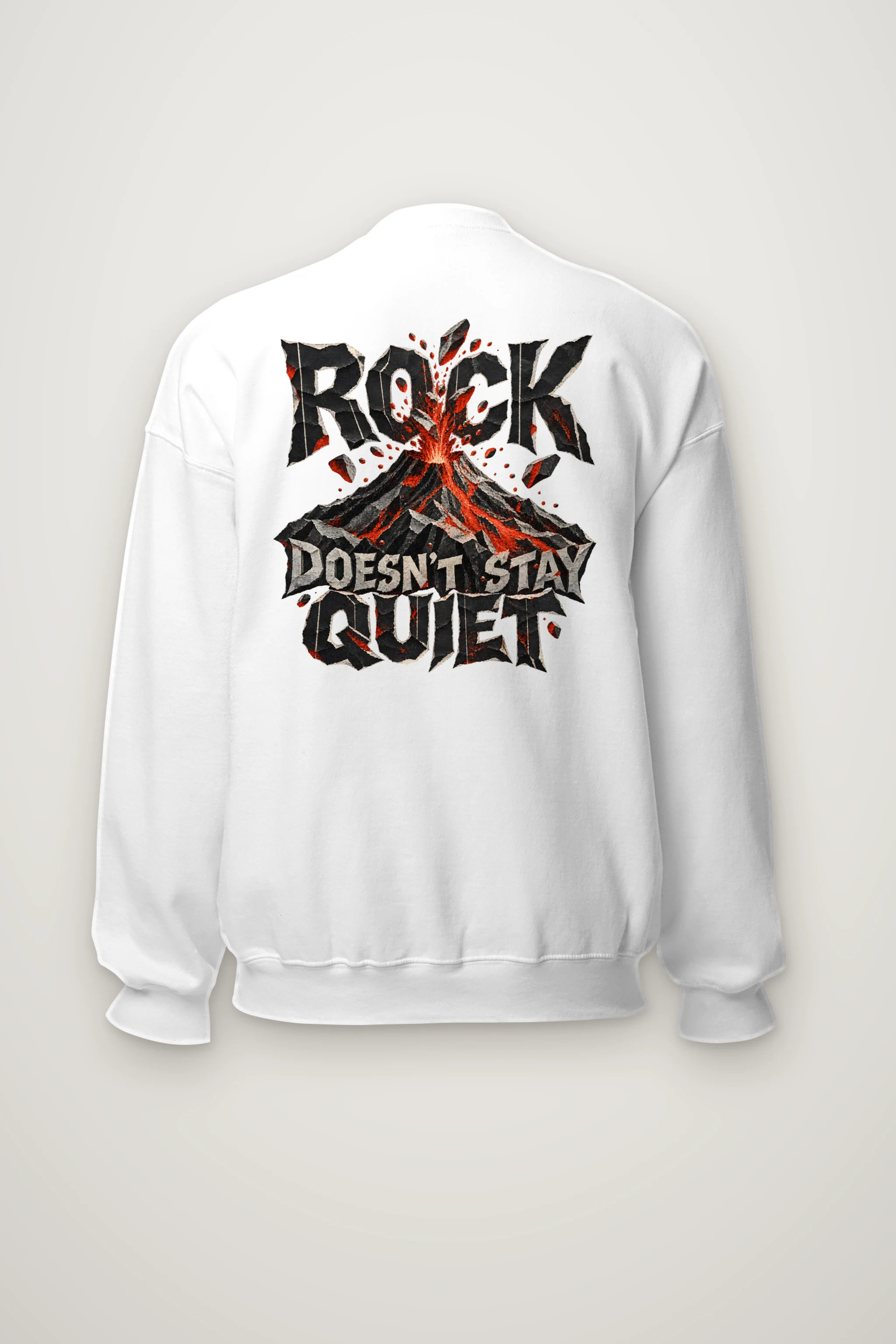 "Rock Doesn't Stay Quiet" Heavy Blend Unisex Crewneck Sweatshirt
