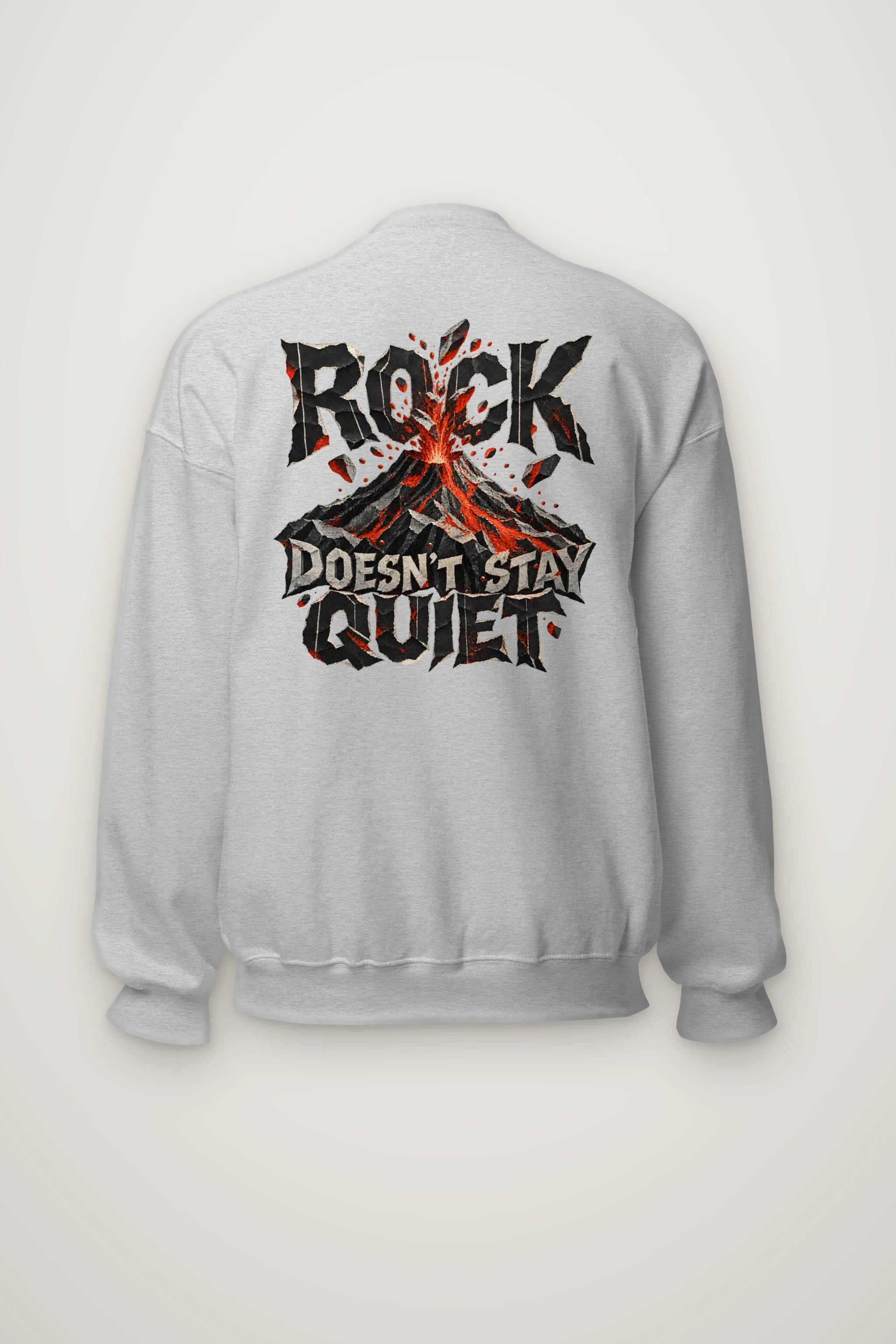 "Rock Doesn't Stay Quiet" Heavy Blend Unisex Crewneck Sweatshirt
