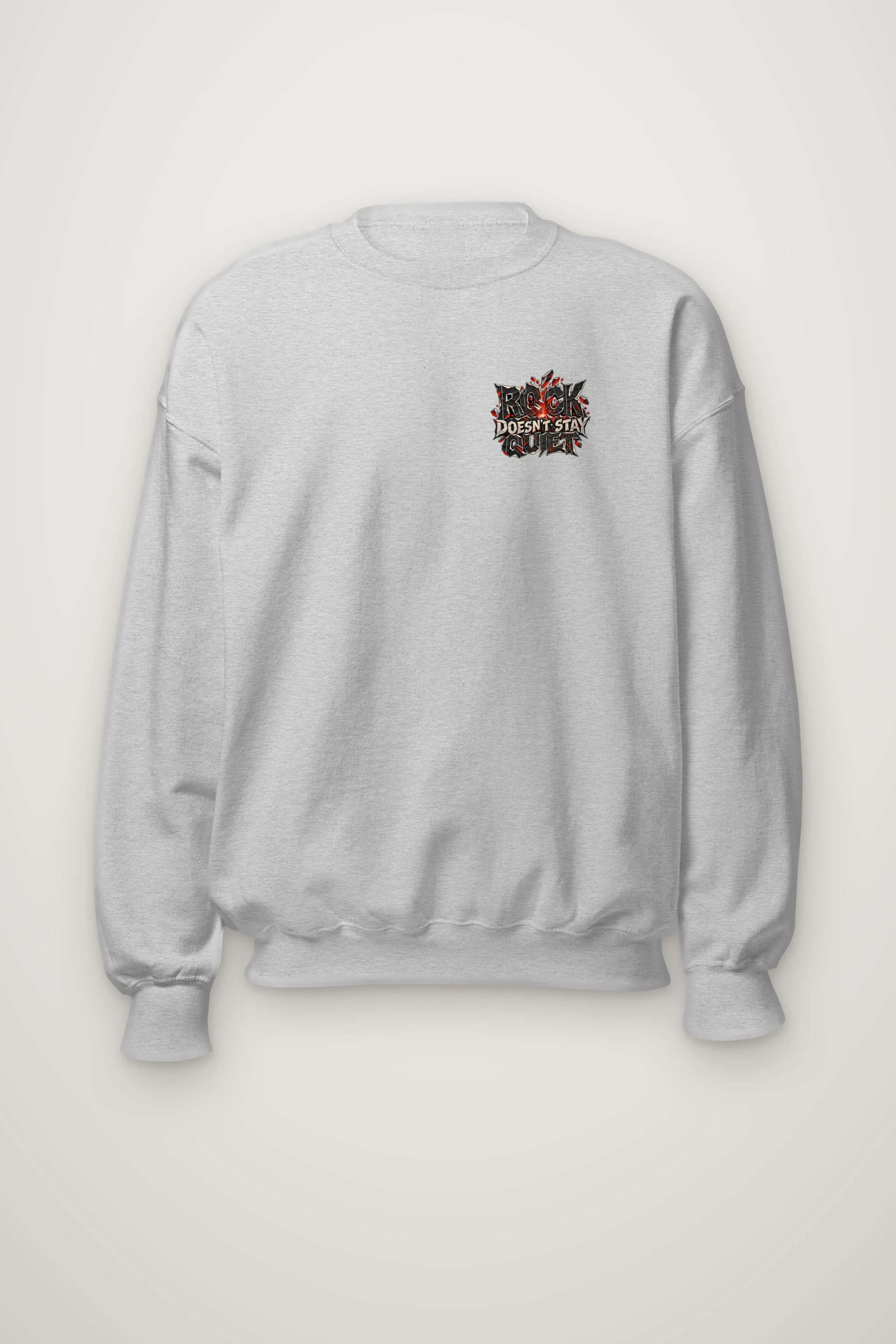 "Rock Doesn't Stay Quiet" Heavy Blend Unisex Crewneck Sweatshirt