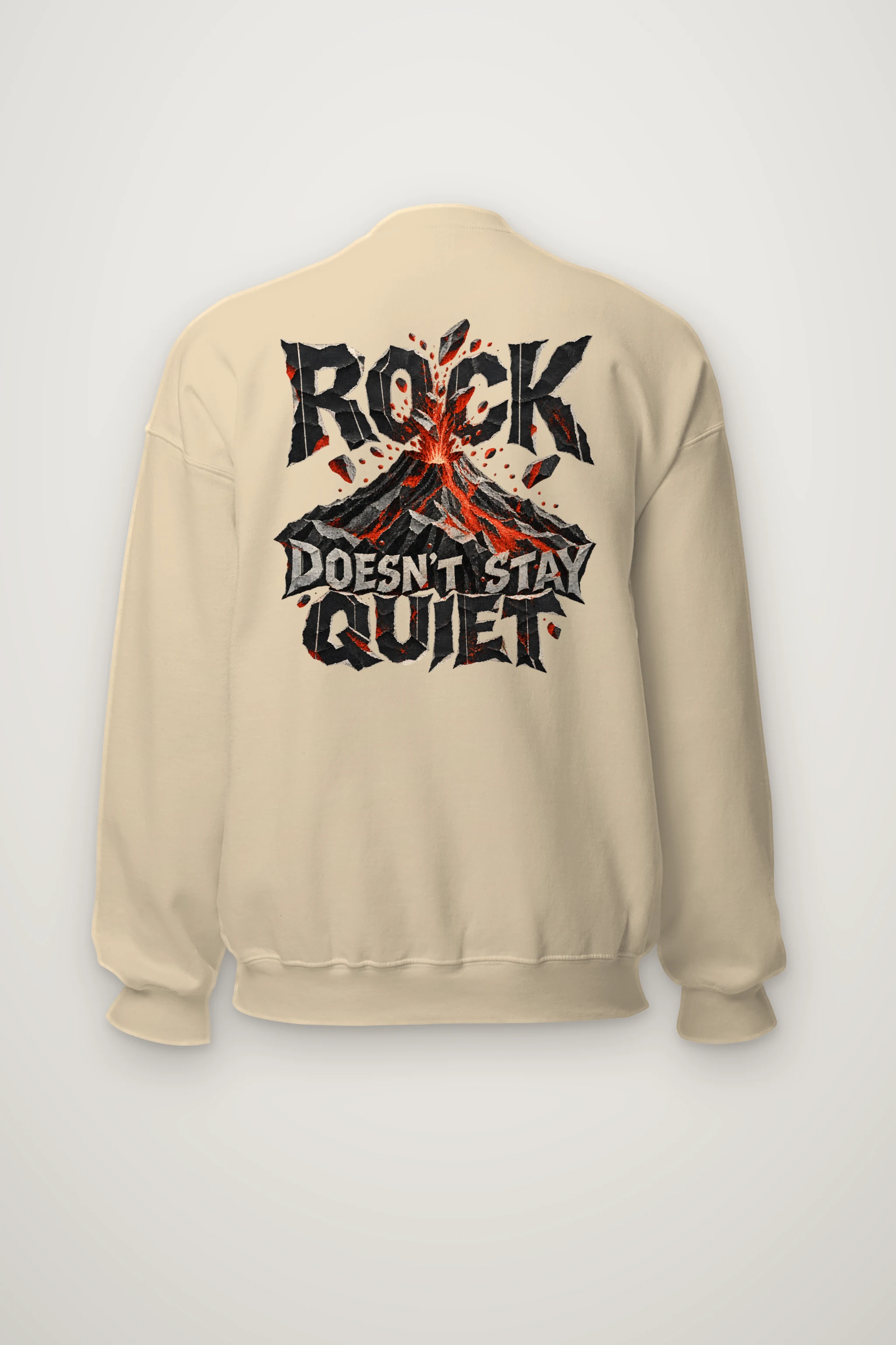 "Rock Doesn't Stay Quiet" Heavy Blend Unisex Crewneck Sweatshirt