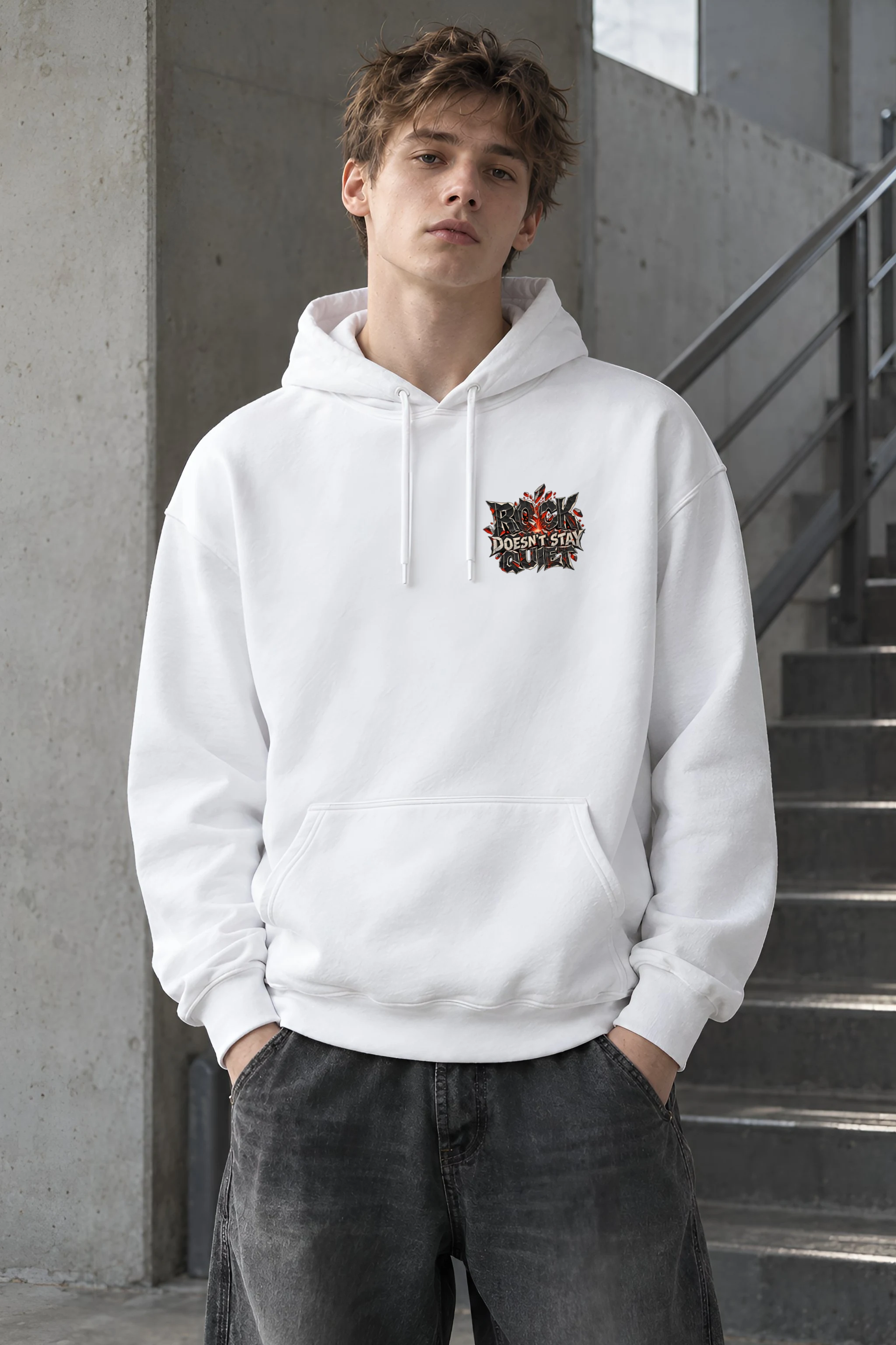 "Rock Doesn't Stay Quiet" Heavy Blend Unisex Pullover Hoodie