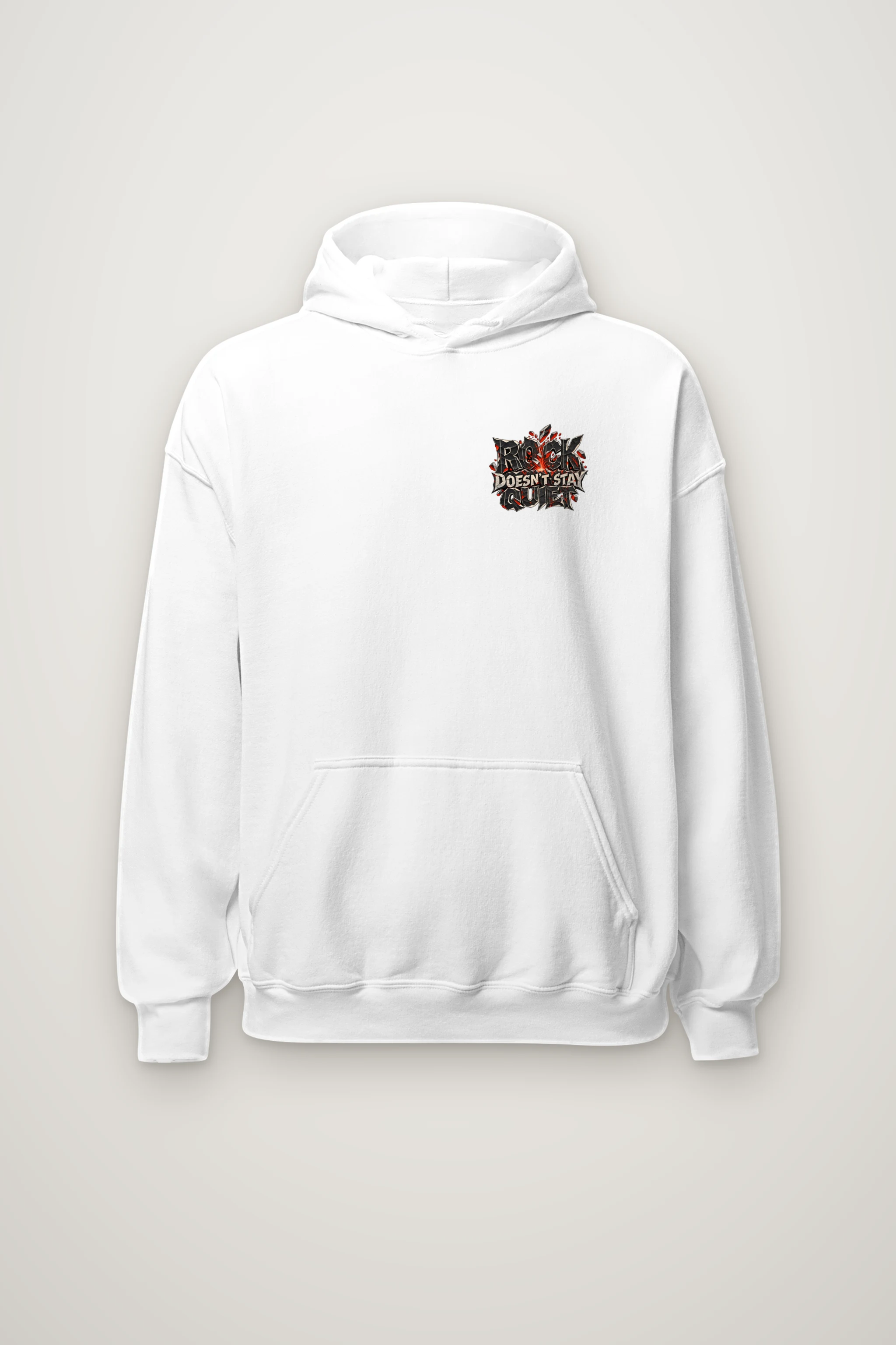 "Rock Doesn't Stay Quiet" Heavy Blend Unisex Pullover Hoodie